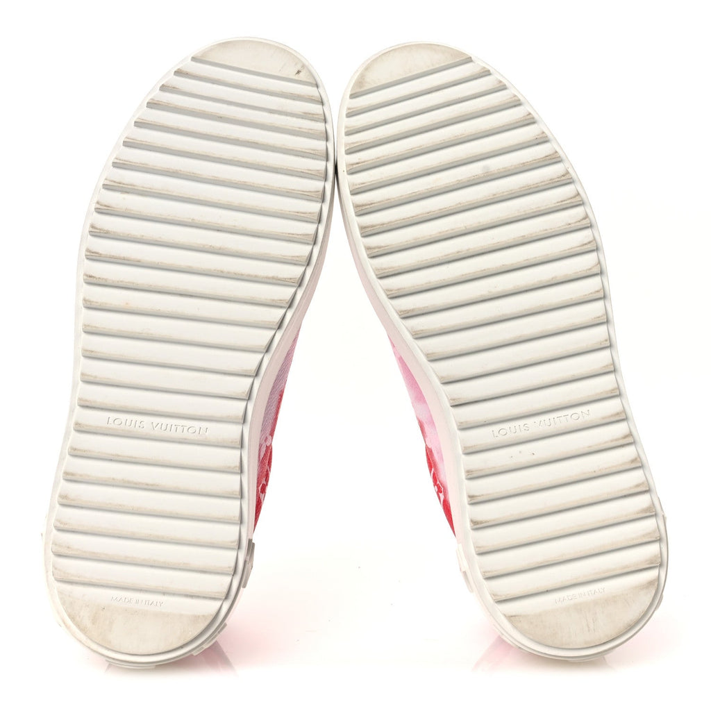 Louis Vuitton Monogram Escale Time Out Sneakers 35.5 Red