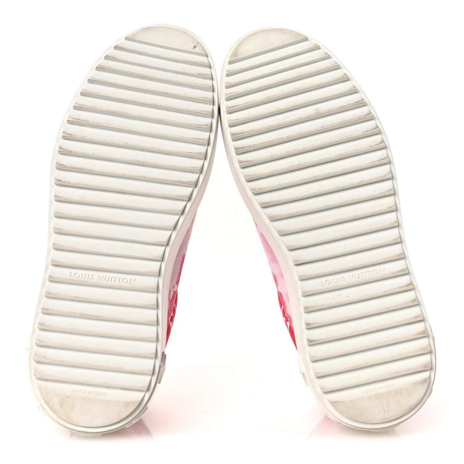 Louis Vuitton Monogram Escale Time Out Sneakers 35.5 Red
