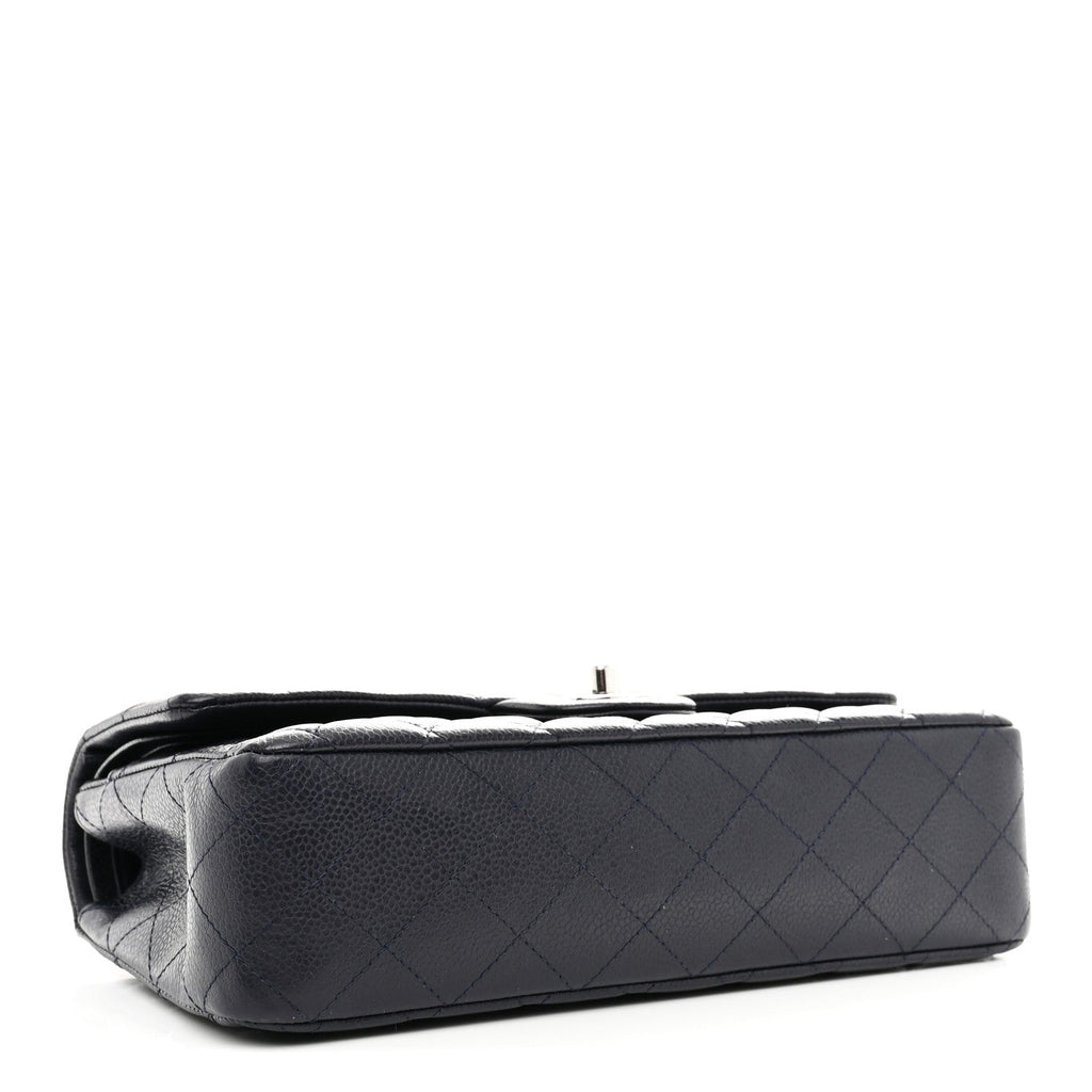 Chanel Caviar Quilted Medium Double Flap Navy