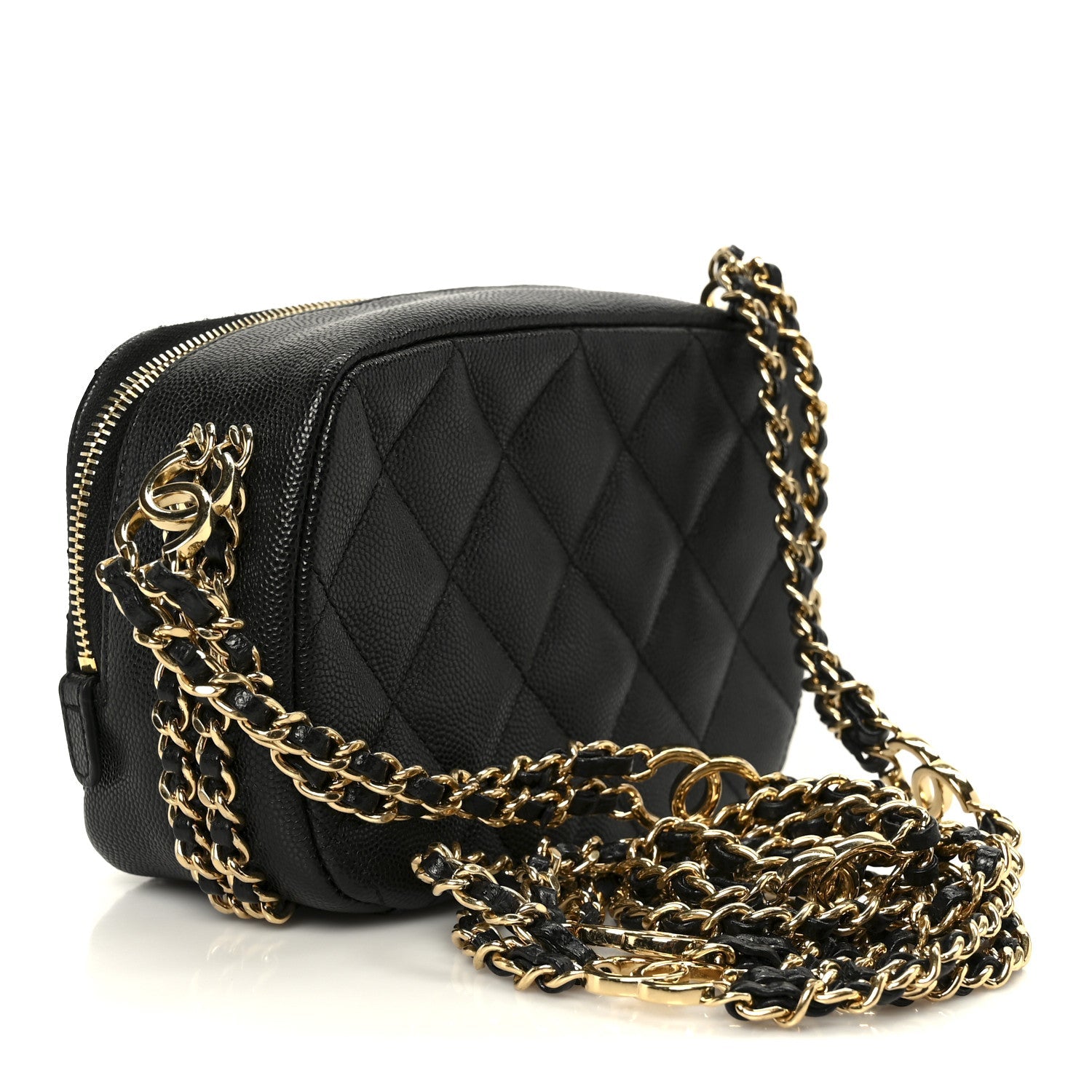 Chanel Caviar Quilted Mini CC You Camera Case Black