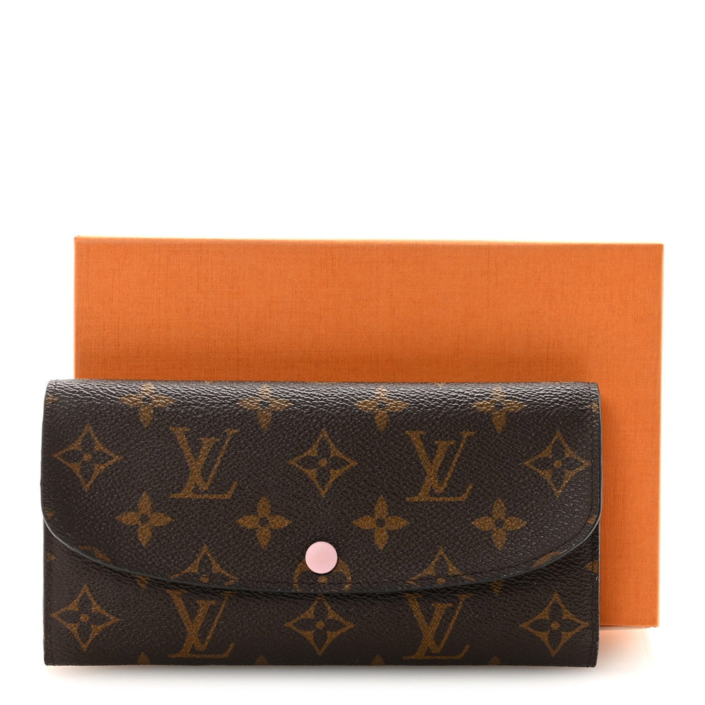 Louis Vuitton Monogram Emilie Wallet Rose Ballerine