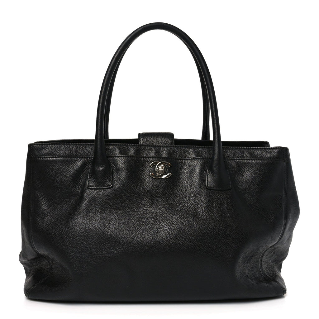 Chanel Calfskin Cerf Shopper Tote Black