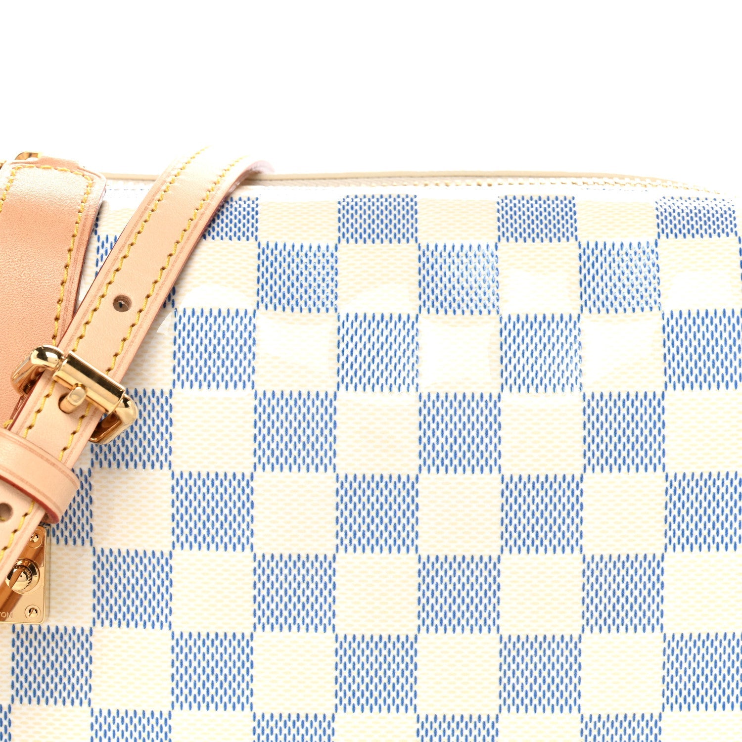 Louis Vuitton Damier Vernis Calfskin Side Trunk MM Celeste Blue