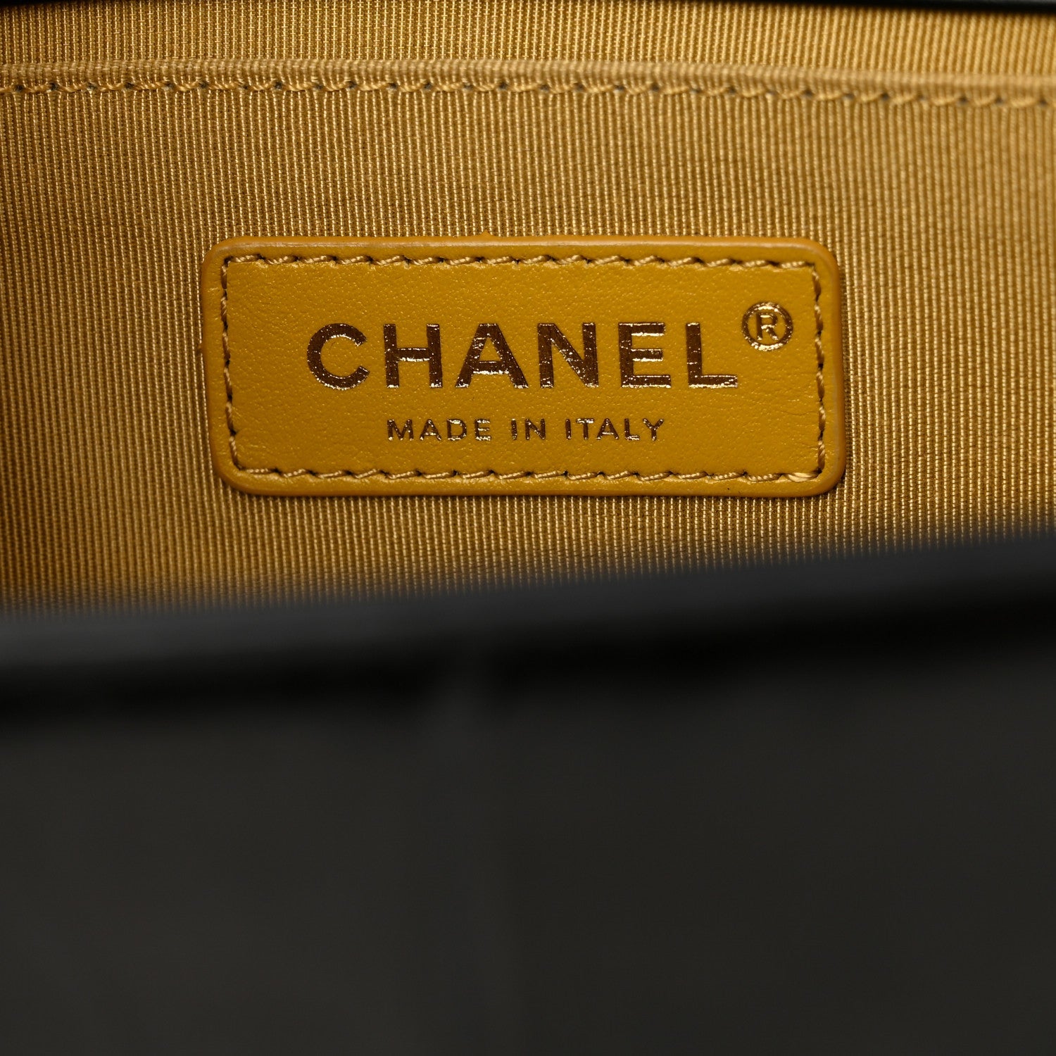 Chanel Calfskin Crocodile Embossed Graffiti Cocodile Medium Boy Flap Black