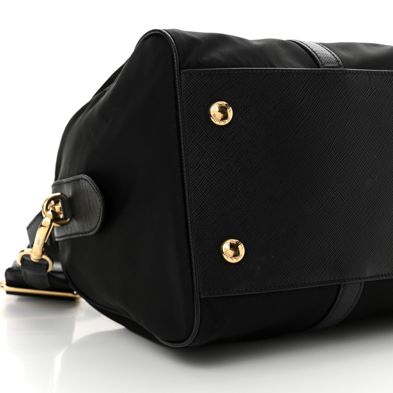 Prada Re-Nylon Saffiano Medium Re-Edition 1978 Top Handle Bag Black