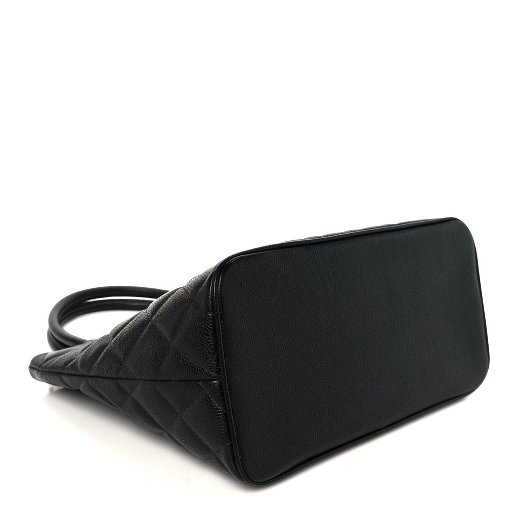 Chanel Caviar Quilted Medallion Tote Black
