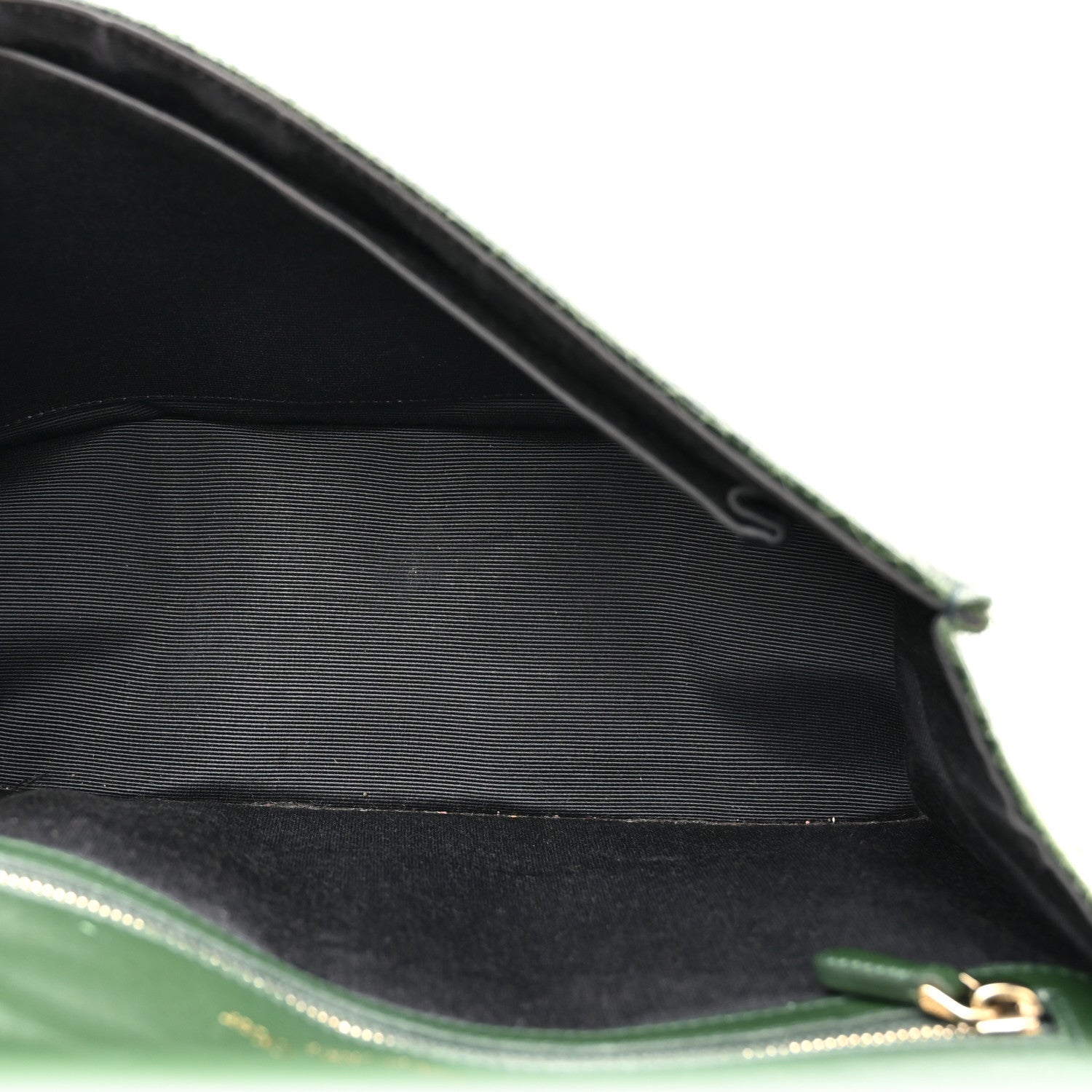 Christian Dior Ceramic Effect Deerskin Large Diorama Flap Bag Malachite Green