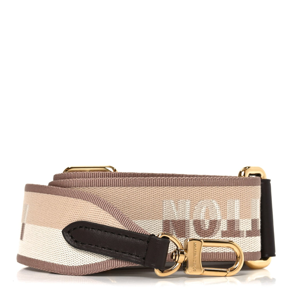 Louis Vuitton Jacquard Speedy Bandouliere 20 Shoulder Strap Beige Brown