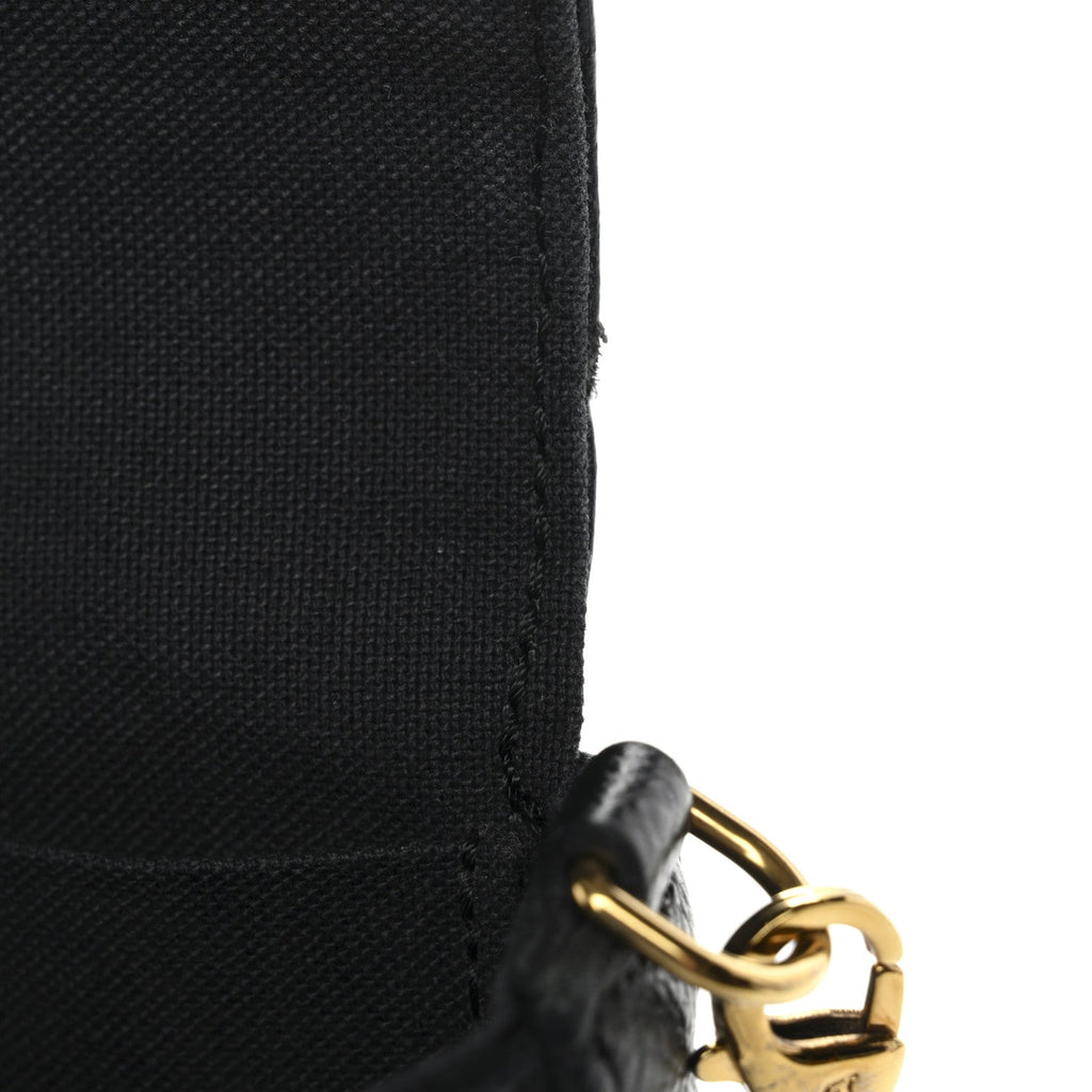 Louis Vuitton Empreinte Pochette Felicie Chain Wallet Black
