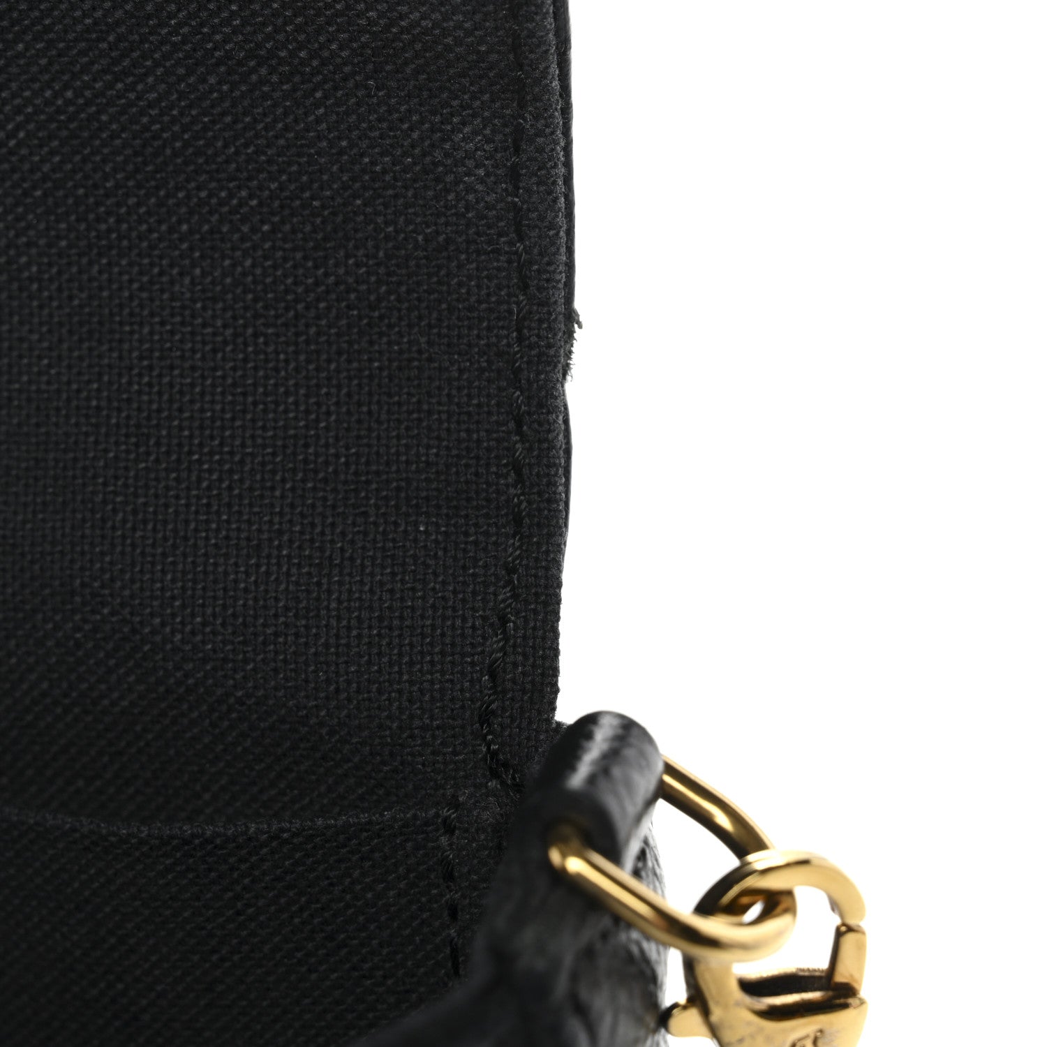 Louis Vuitton Empreinte Pochette Felicie Chain Wallet Black