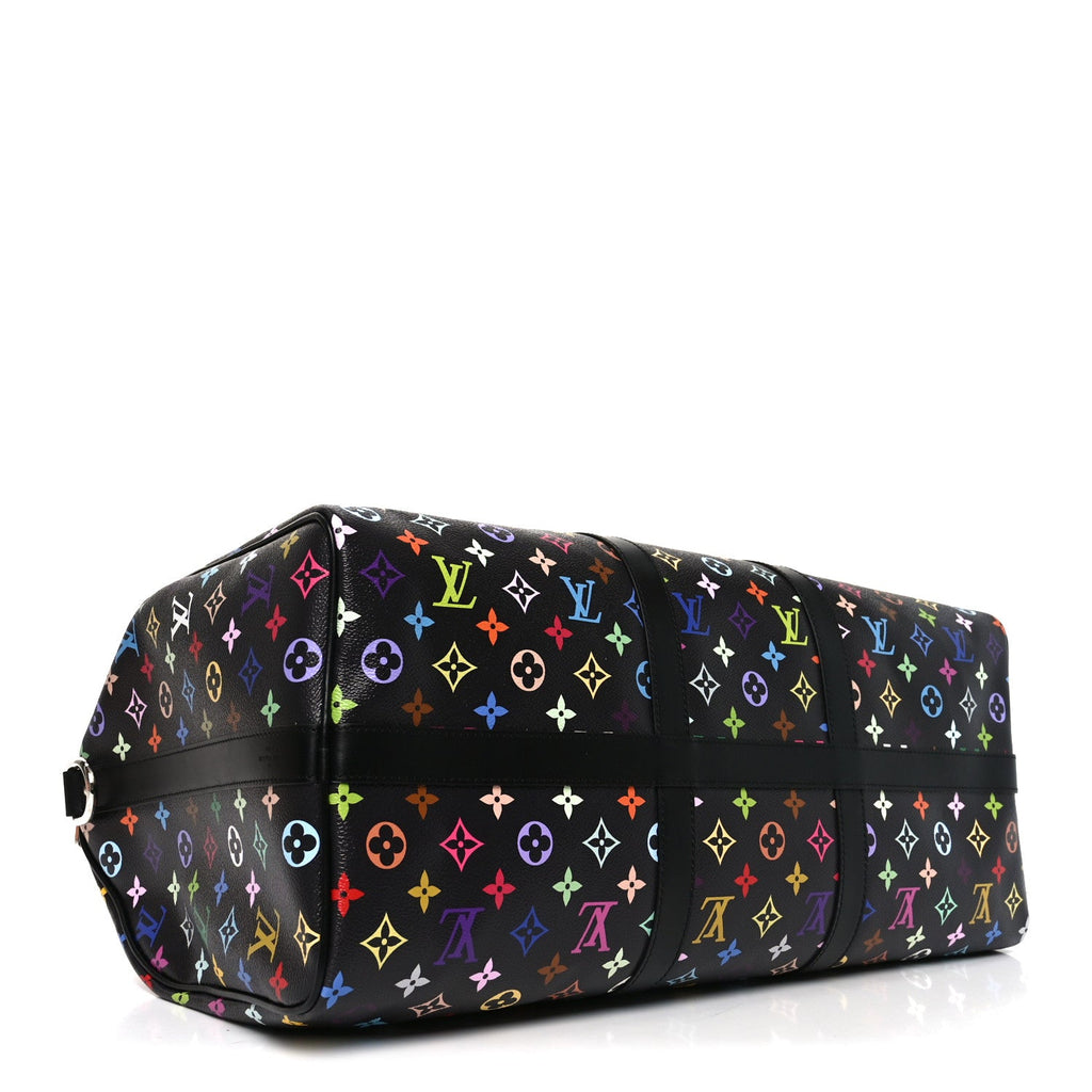 Louis Vuitton LV X TM Monogram Multicolor Keepall Bandouliere 50 Black