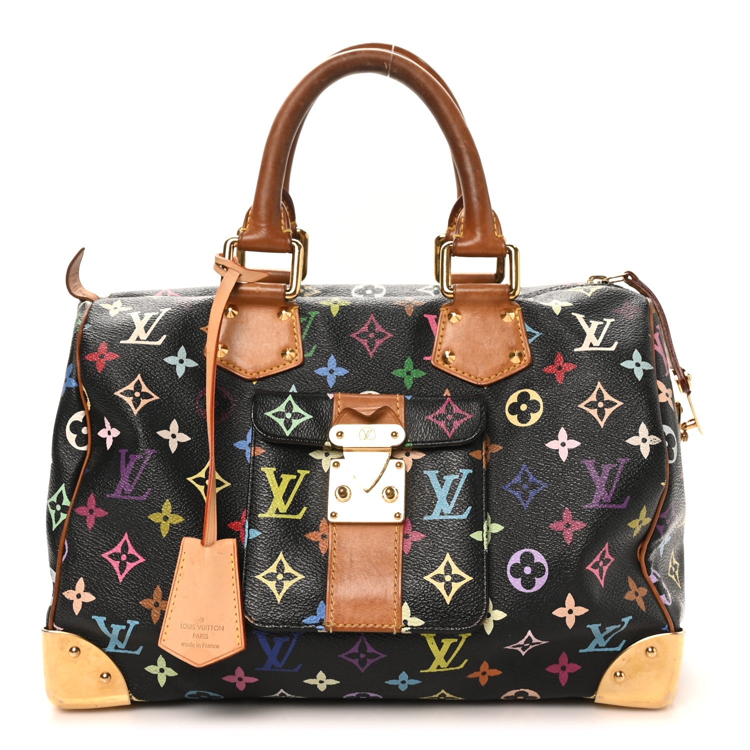 Louis Vuitton Monogram Multicolor Speedy 30 Black