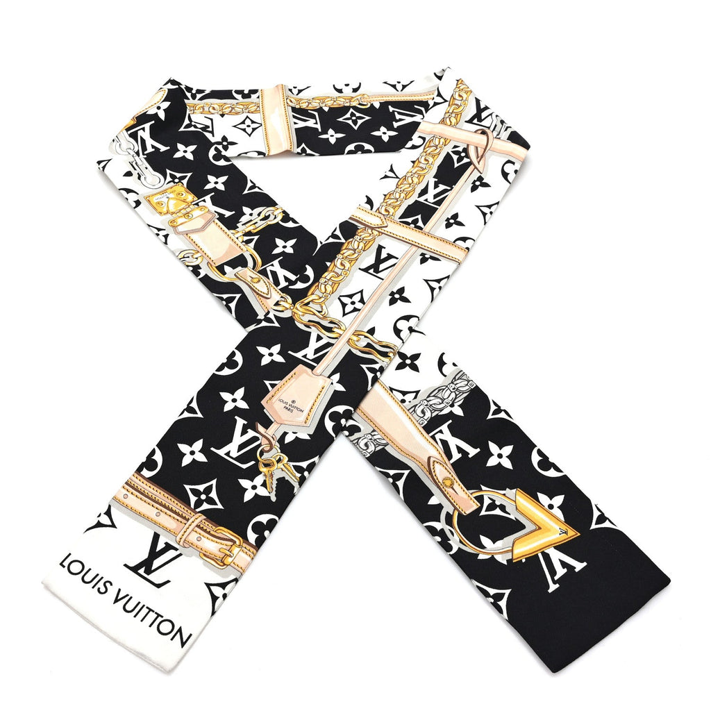 Louis Vuitton Silk Monogram Confidential Bandeau Black
