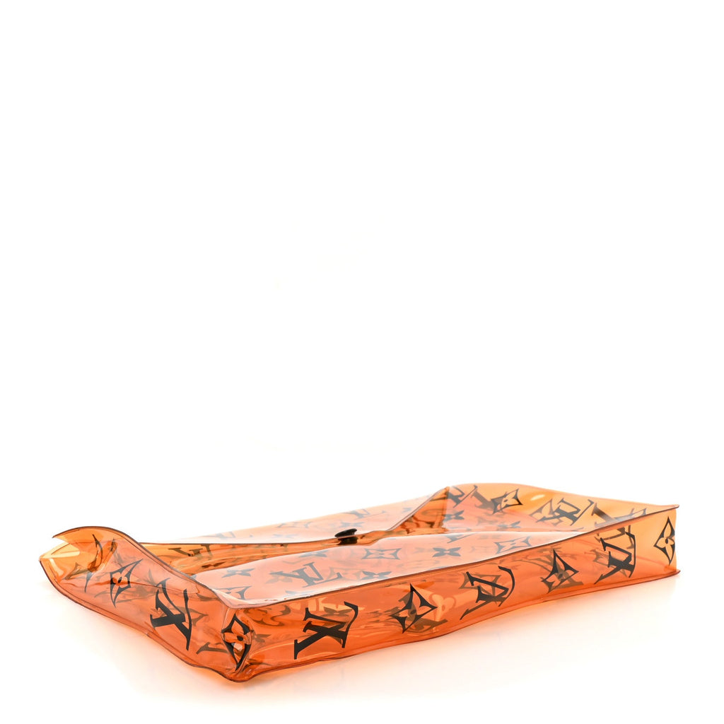 Louis Vuitton PVC Monogram Printed Envelope Pouch Orange
