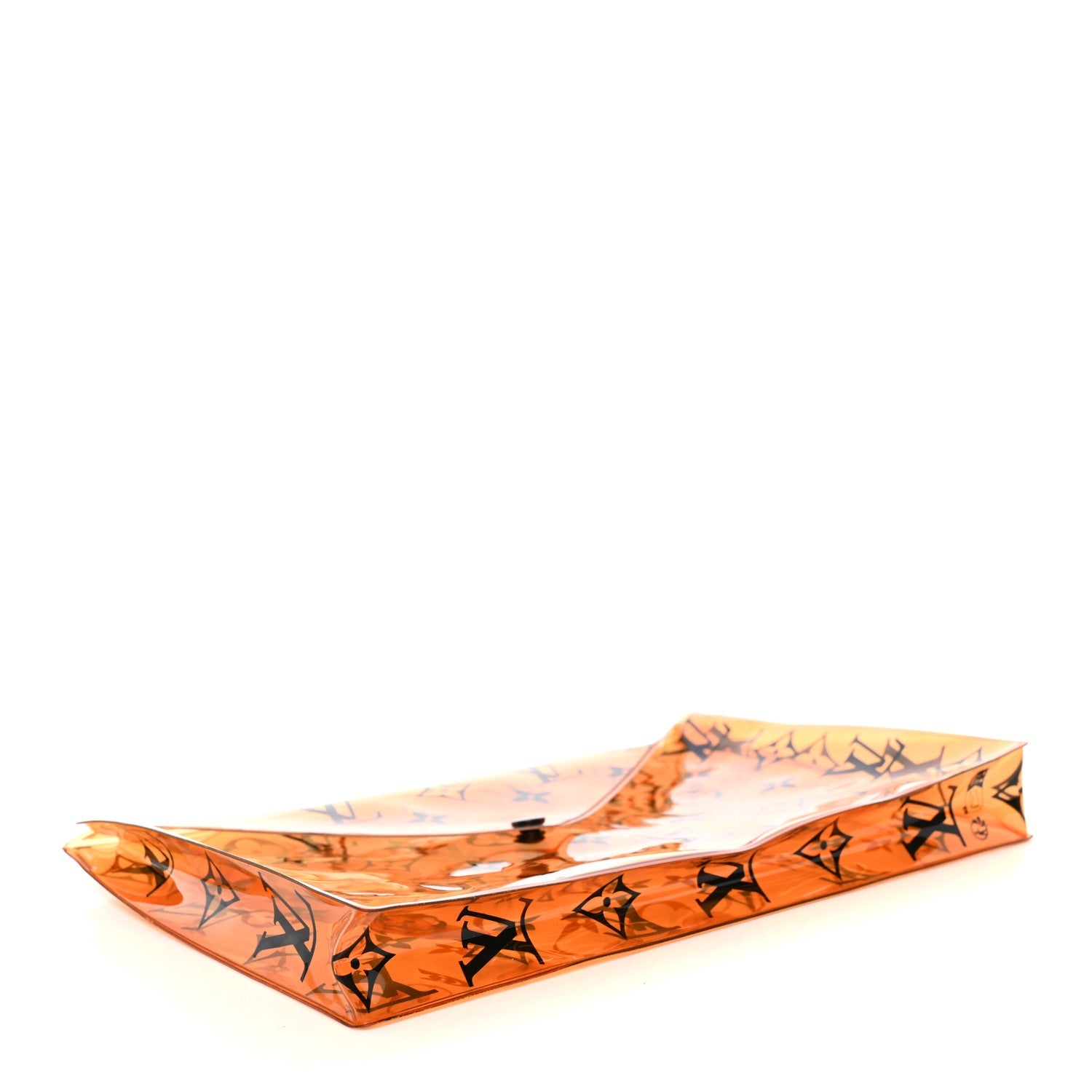Louis Vuitton PVC Monogram Printed Envelope Pouch Orange