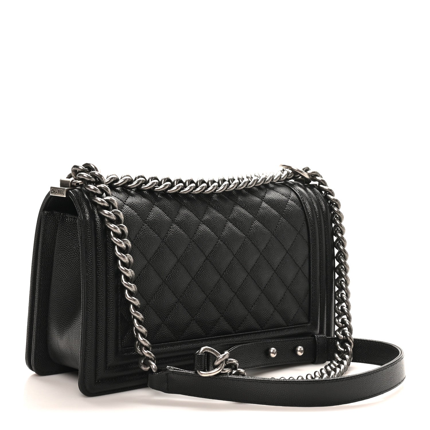 Chanel Caviar Quilted Medium Boy Flap Black