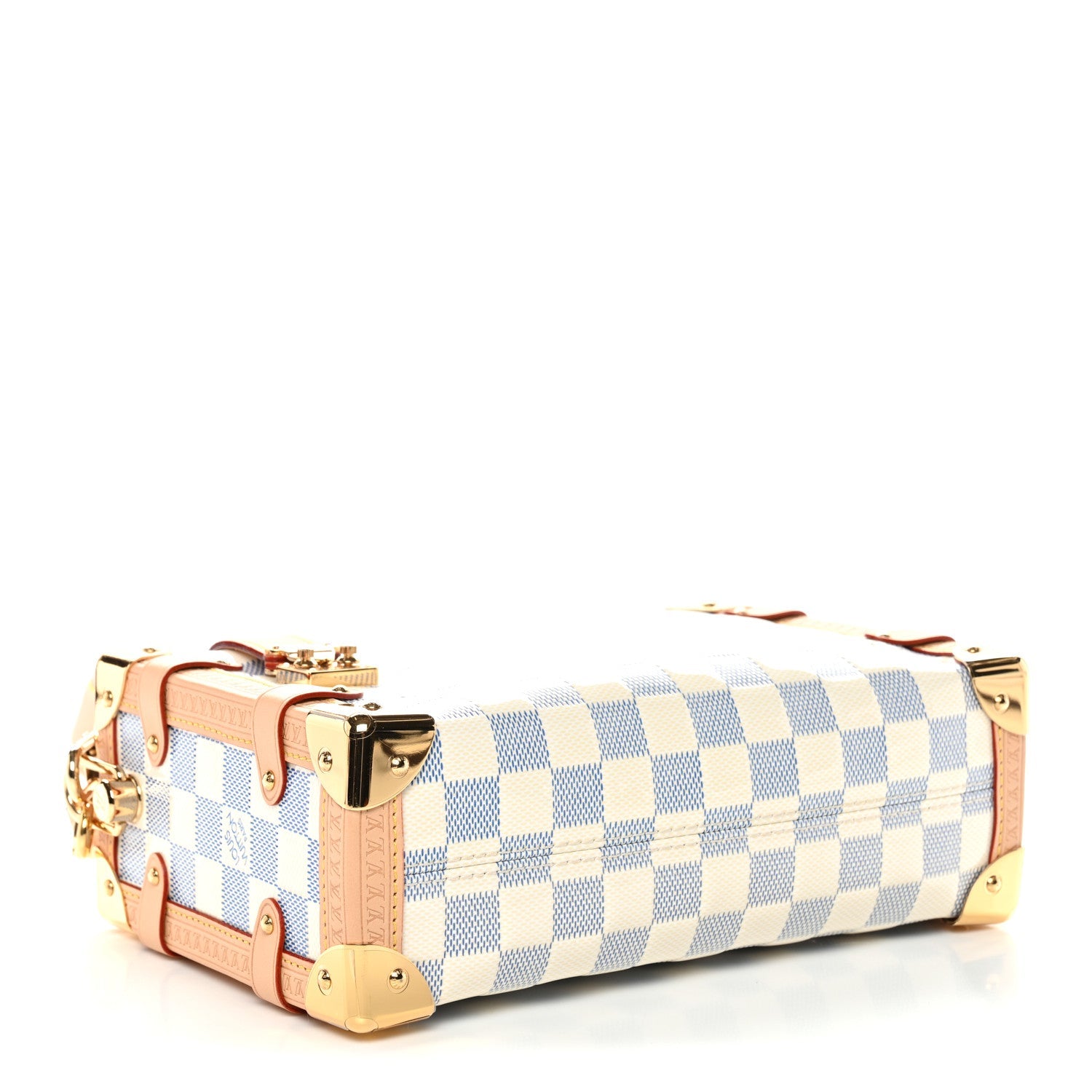 Louis Vuitton Damier Vernis Calfskin Side Trunk MM Celeste Blue
