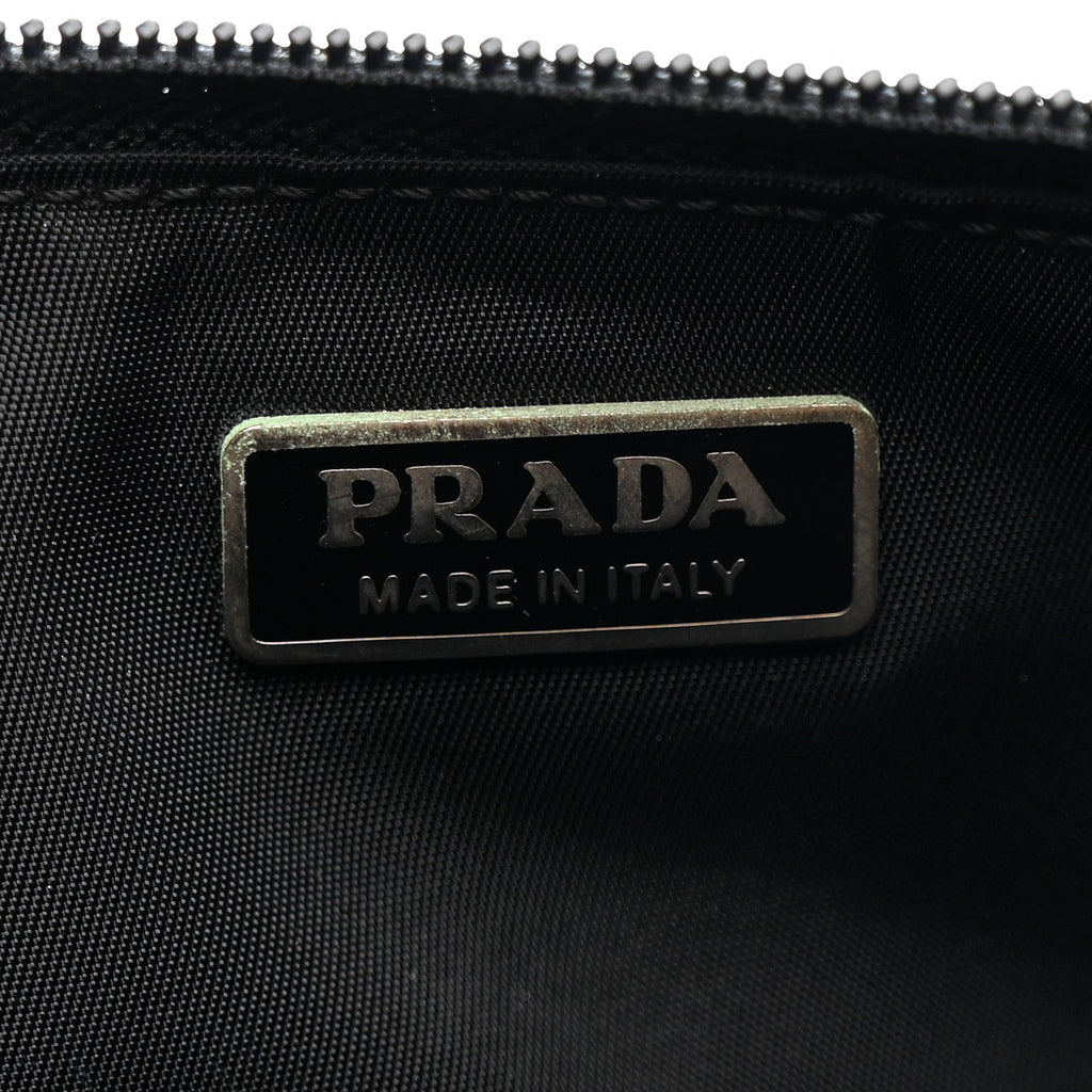 Prada Tessuto Nylon Pochette Bag Black