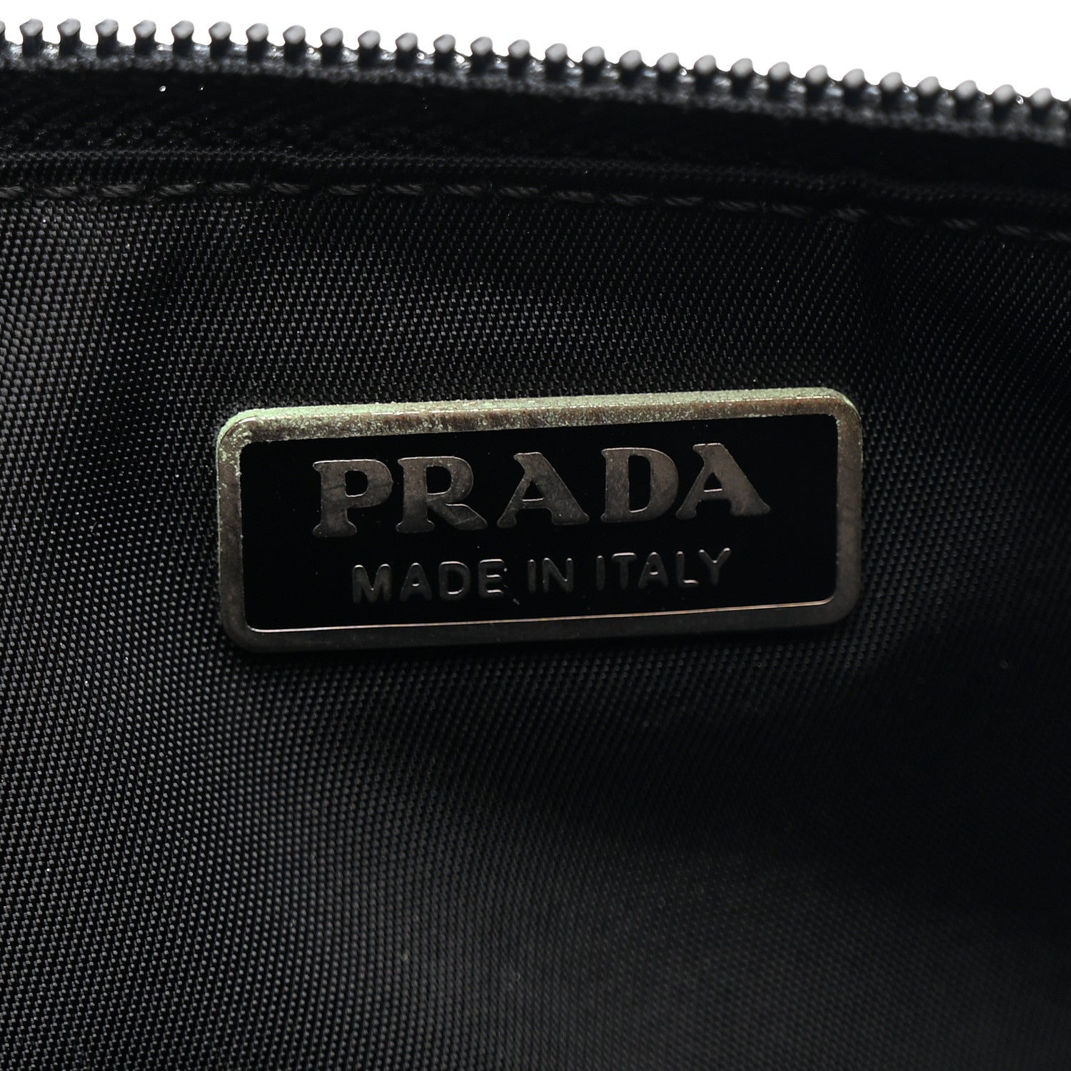 Prada Tessuto Nylon Pochette Bag Black