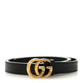 Gucci Calfskin Double G 20mm Belt 90 36 Black