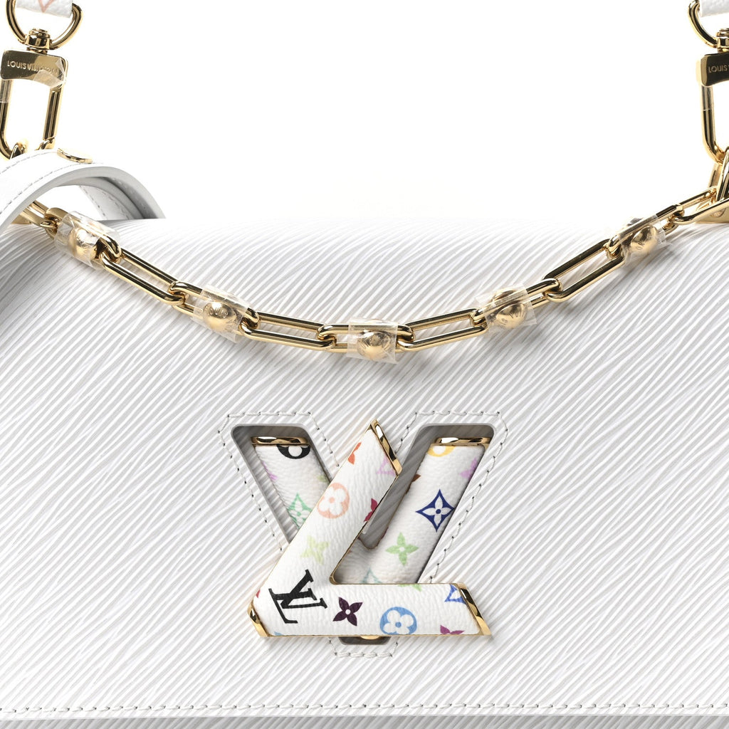 Louis Vuitton LV X TM Epi Twist MM Slim Shoulder Bag White