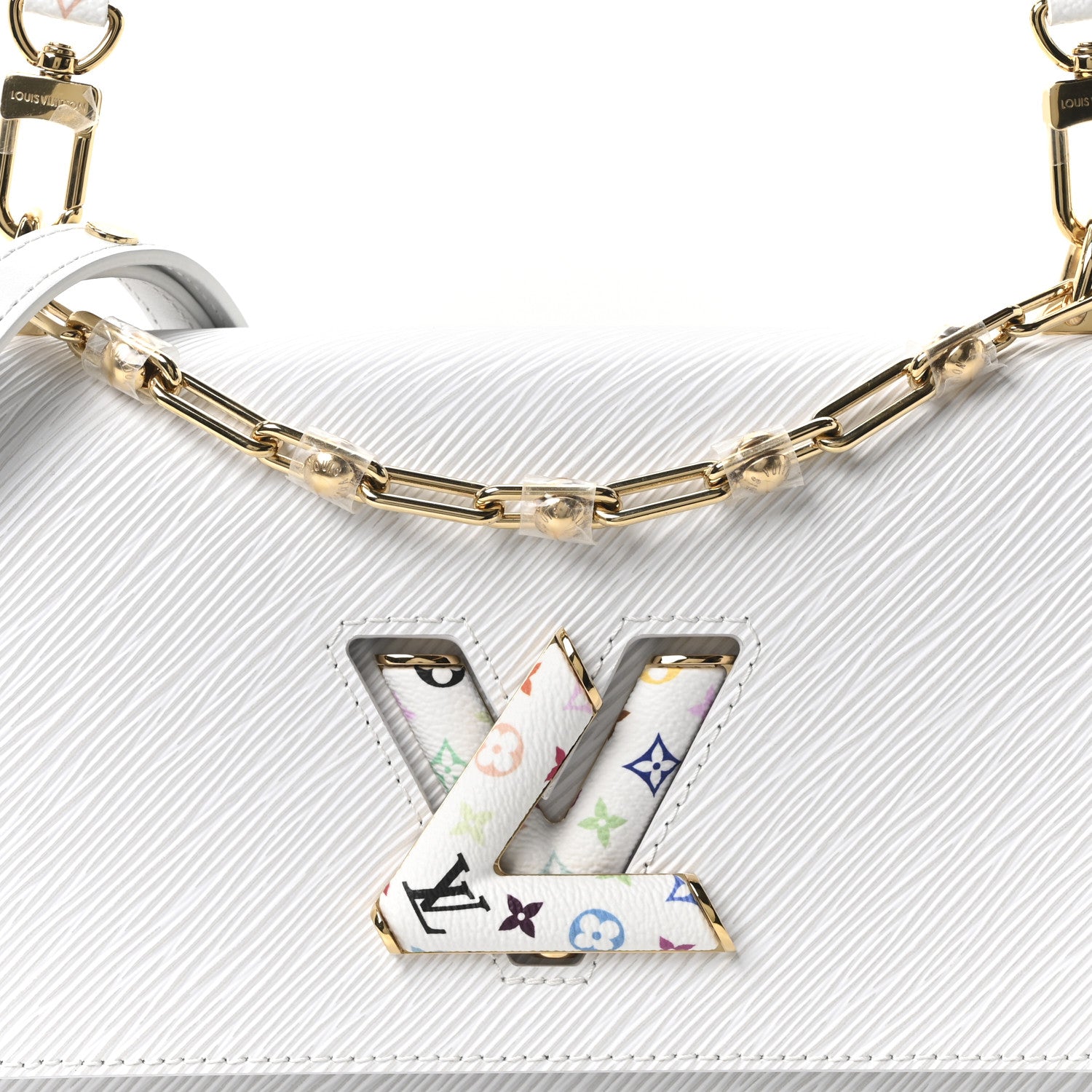 Louis Vuitton LV X TM Epi Twist MM Slim Shoulder Bag White