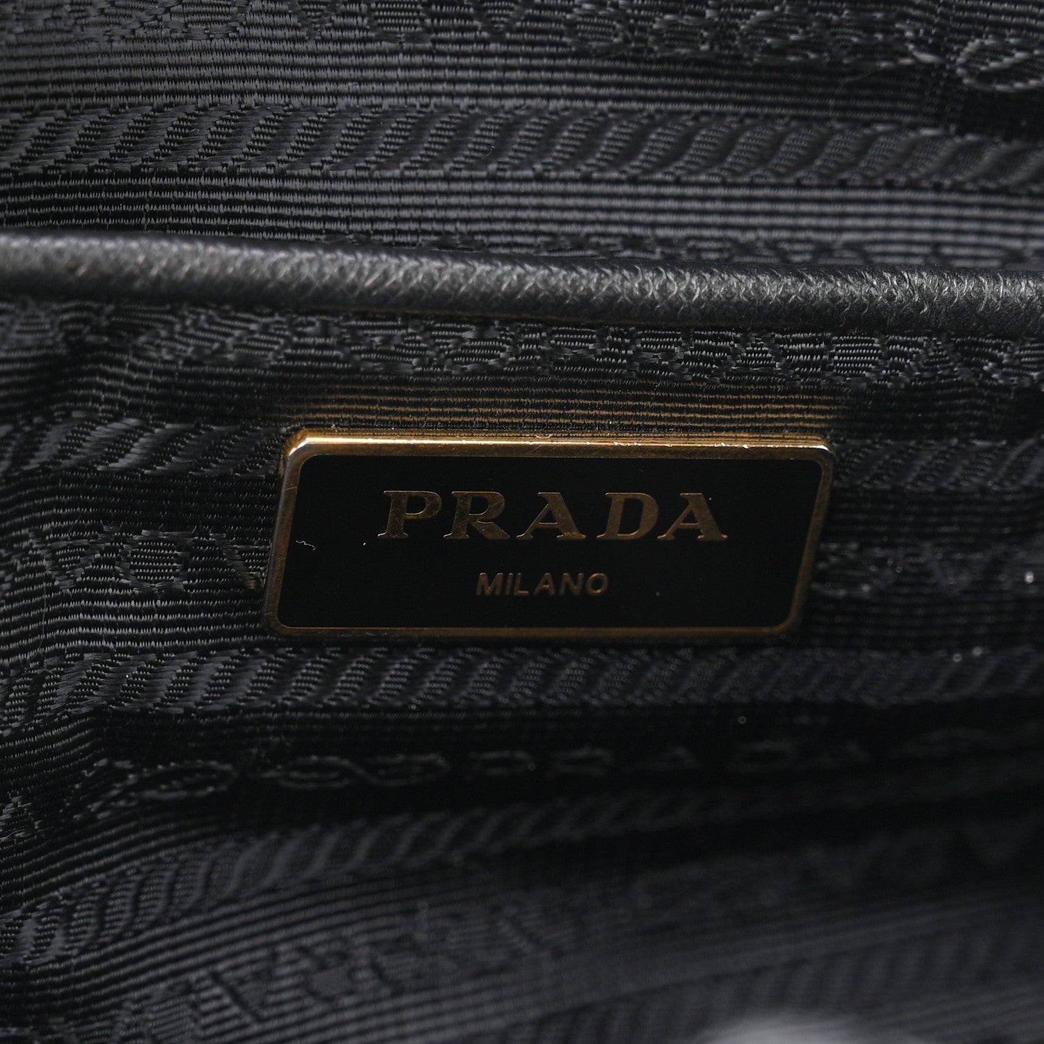 Prada Saffiano Tessuto Nylon Shopping Tote Black