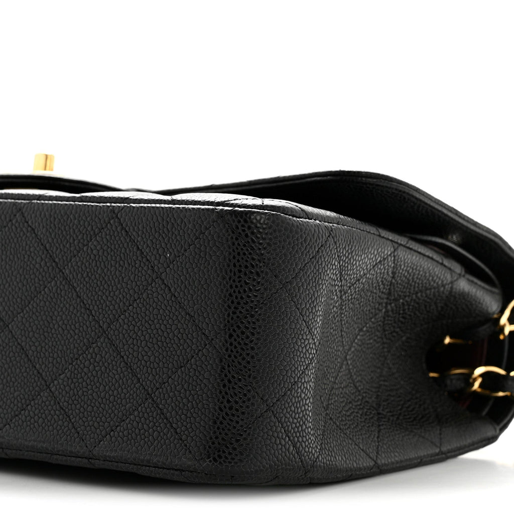 Chanel Caviar Quilted Jumbo Double Flap Black