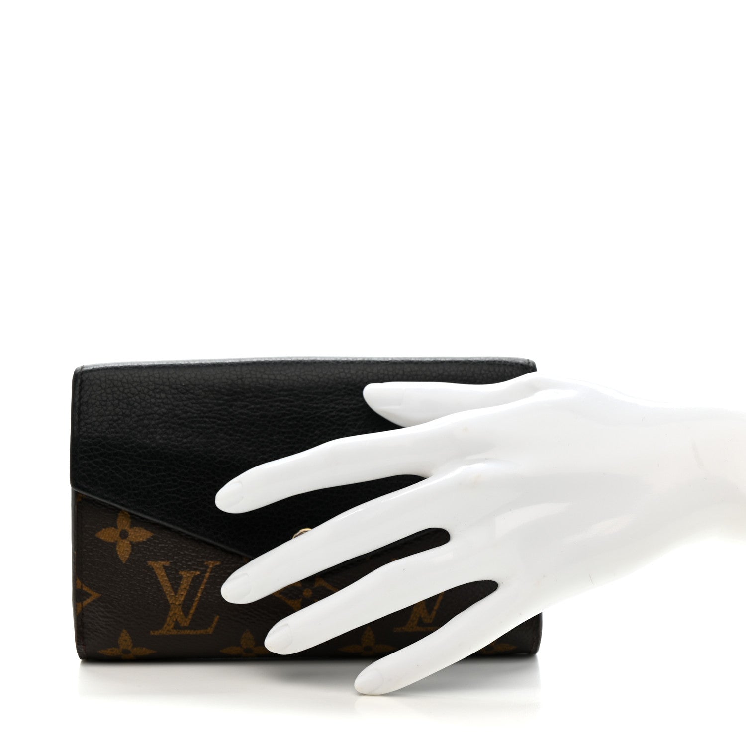 Louis Vuitton Monogram Pallas Compact Wallet Black