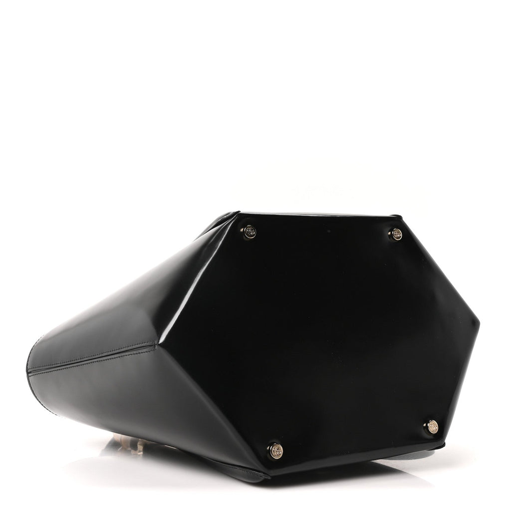 Gucci Spice Lux Nappa Bamboo Basket Bag Black