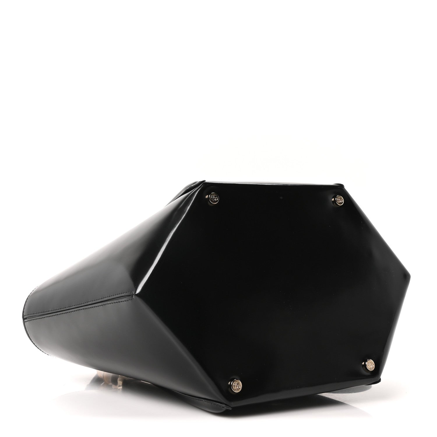 Gucci Spice Lux Nappa Bamboo Basket Bag Black
