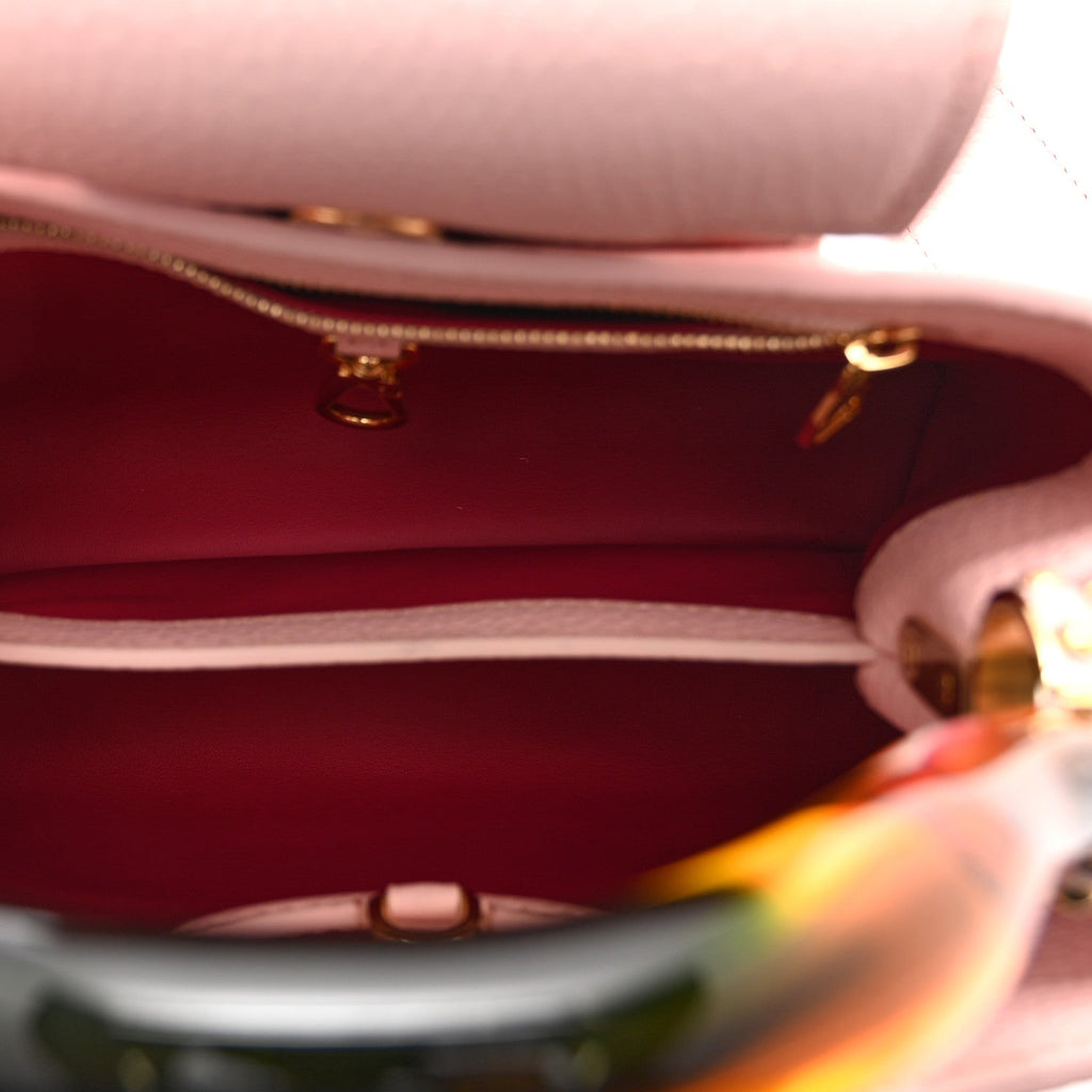 Louis Vuitton Taurillon Resin Murano Capucines BB Rose Jasmin