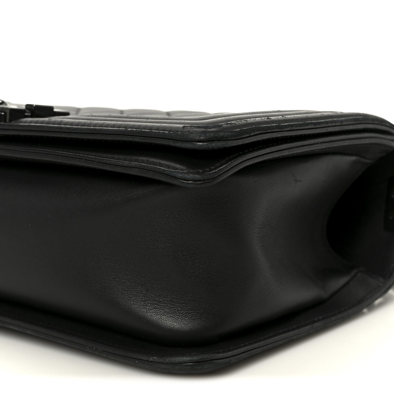 Chanel Calfskin Quilted Medium Boy Flap So Black