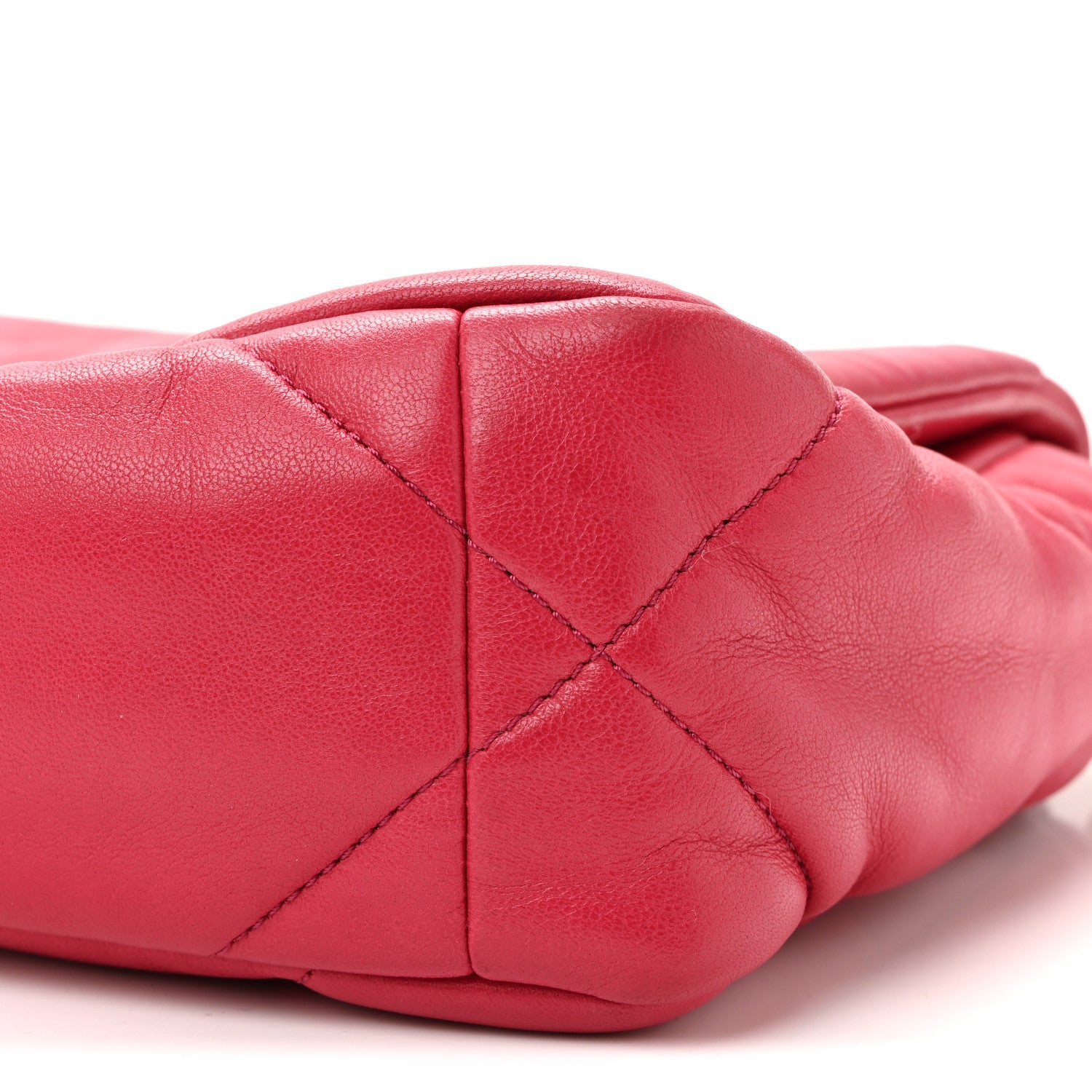 Chanel Lambskin Quilted Medium Chanel 19 Flap Dark Pink
