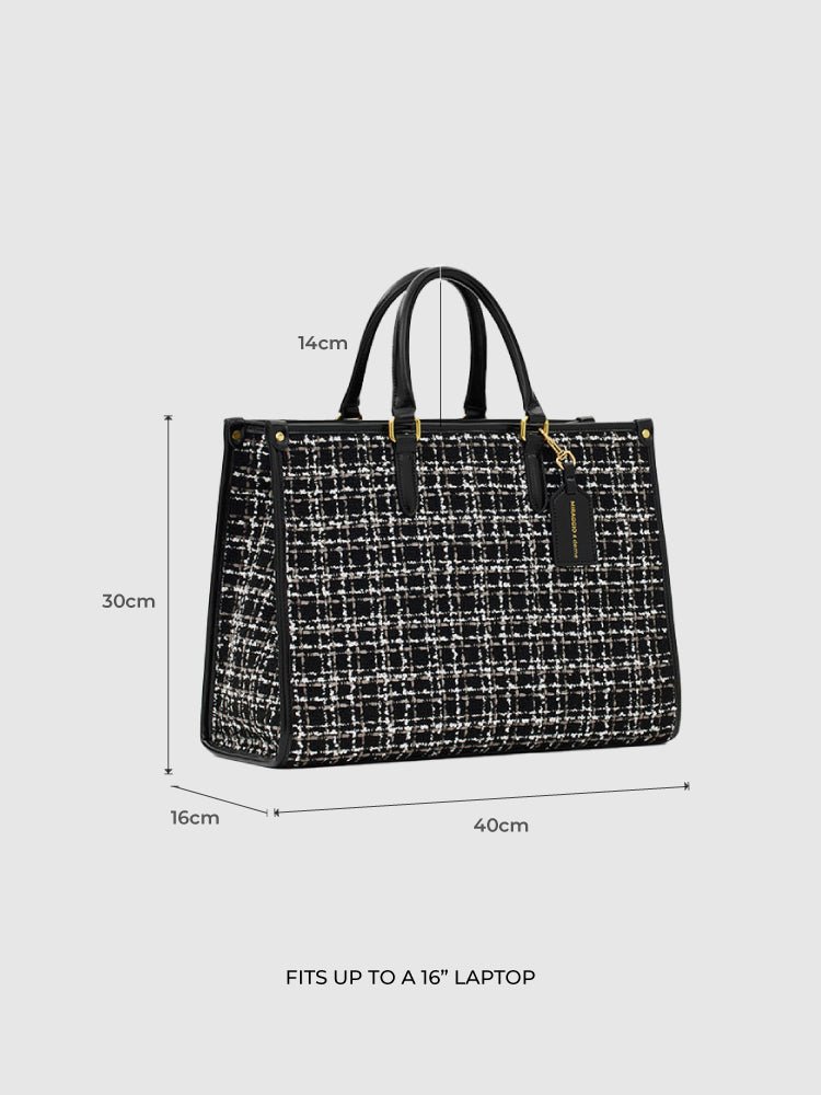 Denice Tweed Tote Bag