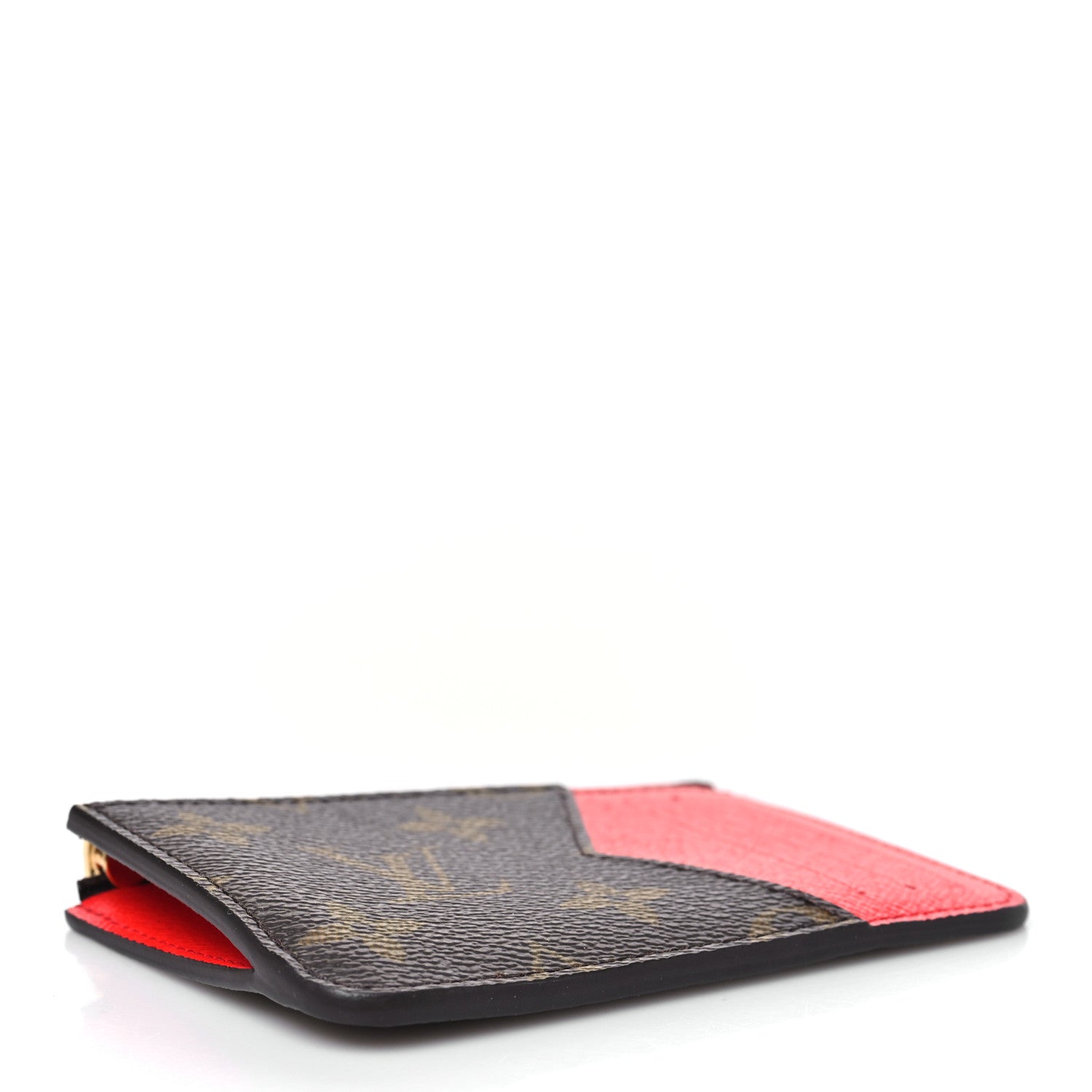 Louis Vuitton Monogram Zipped Romy Card Holder Red