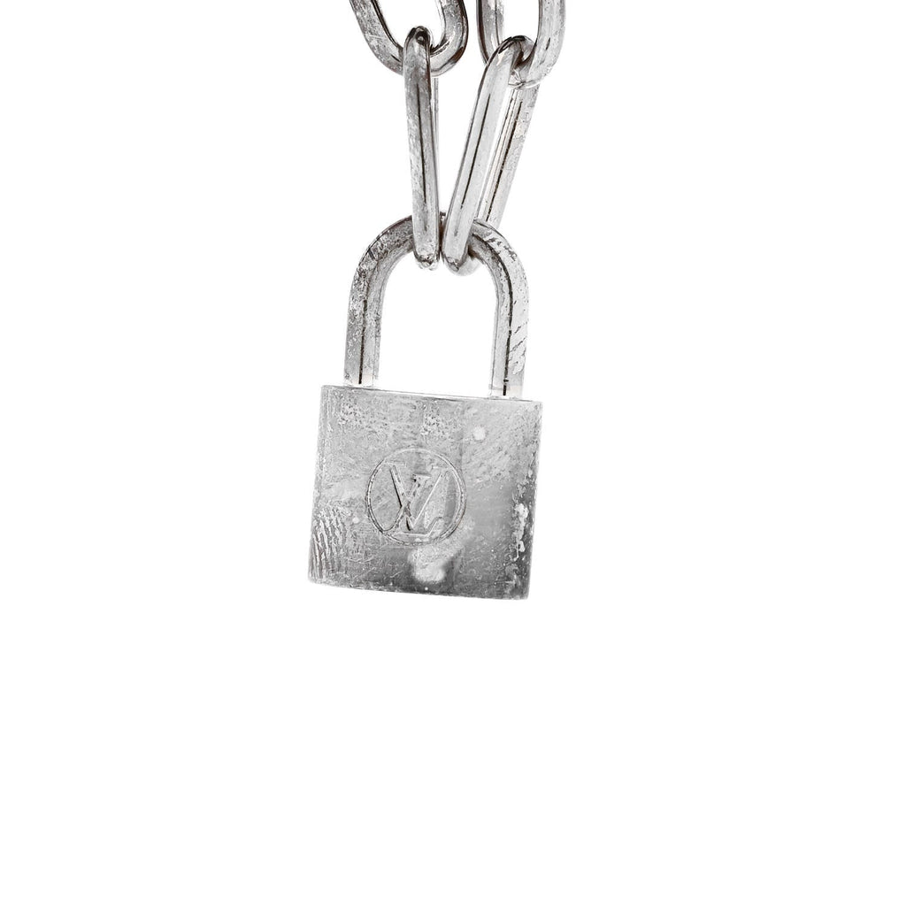 Louis Vuitton X Virgil Abloh Sterling Silver Lockit Bracelet Black