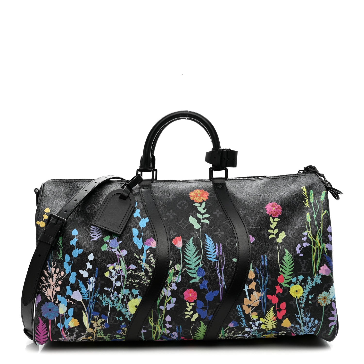 Louis Vuitton Monogram Eclipse Folia Keepall Bandouliere 50