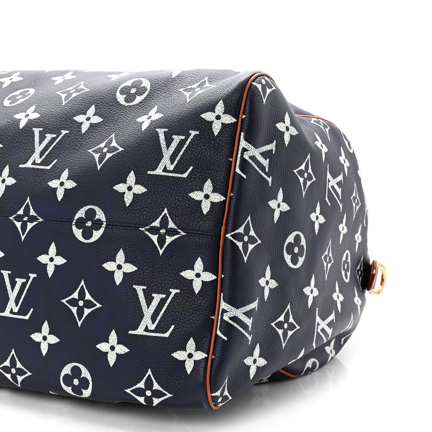 Louis Vuitton Calfskin Monogram Speedy P9 Bandouliere 50 Indigo