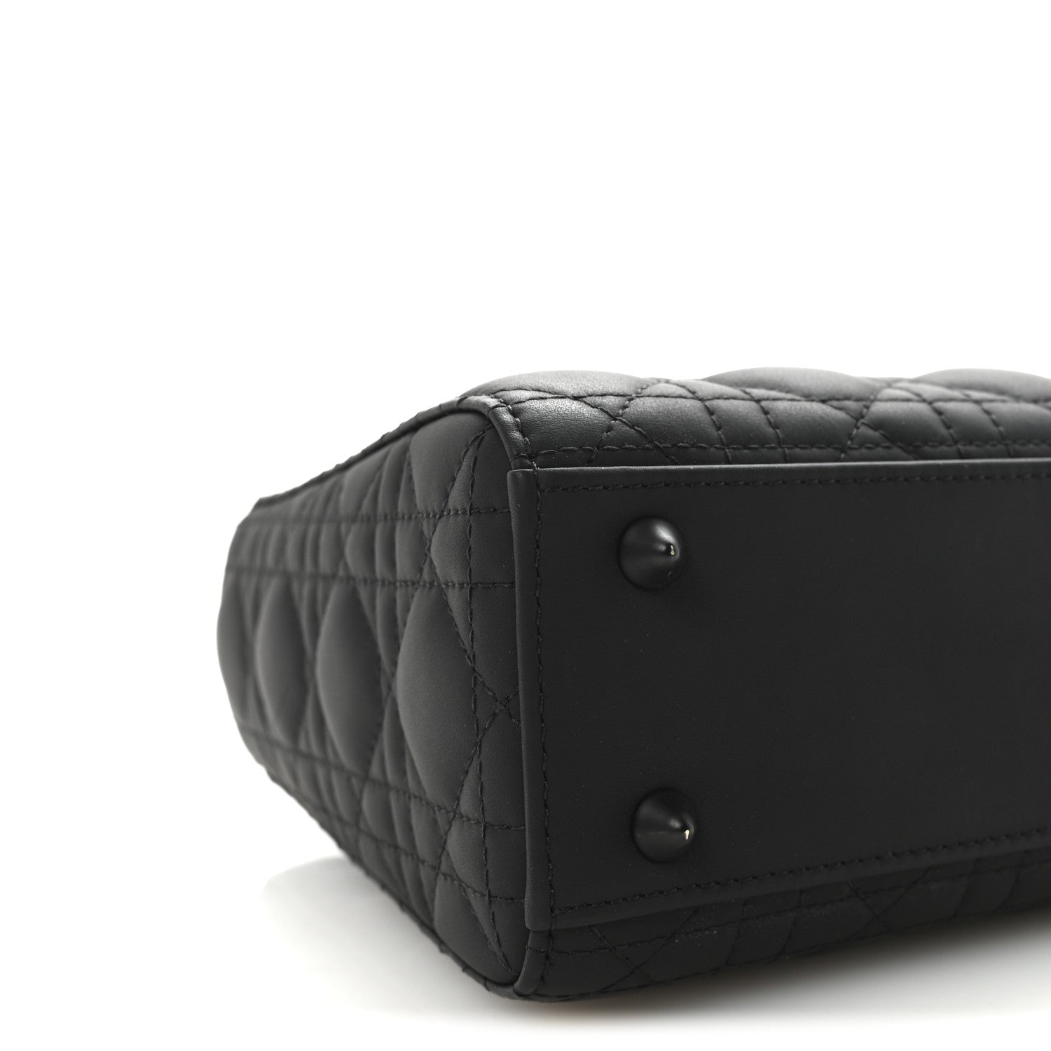 Christian Dior Ultra Matte Calfskin Cannage Small My ABCDior Lady Dior Black