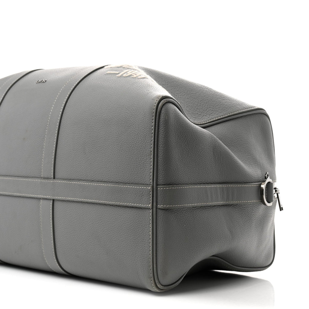 Christian Dior Calfskin Lingot 50 Bag Grey