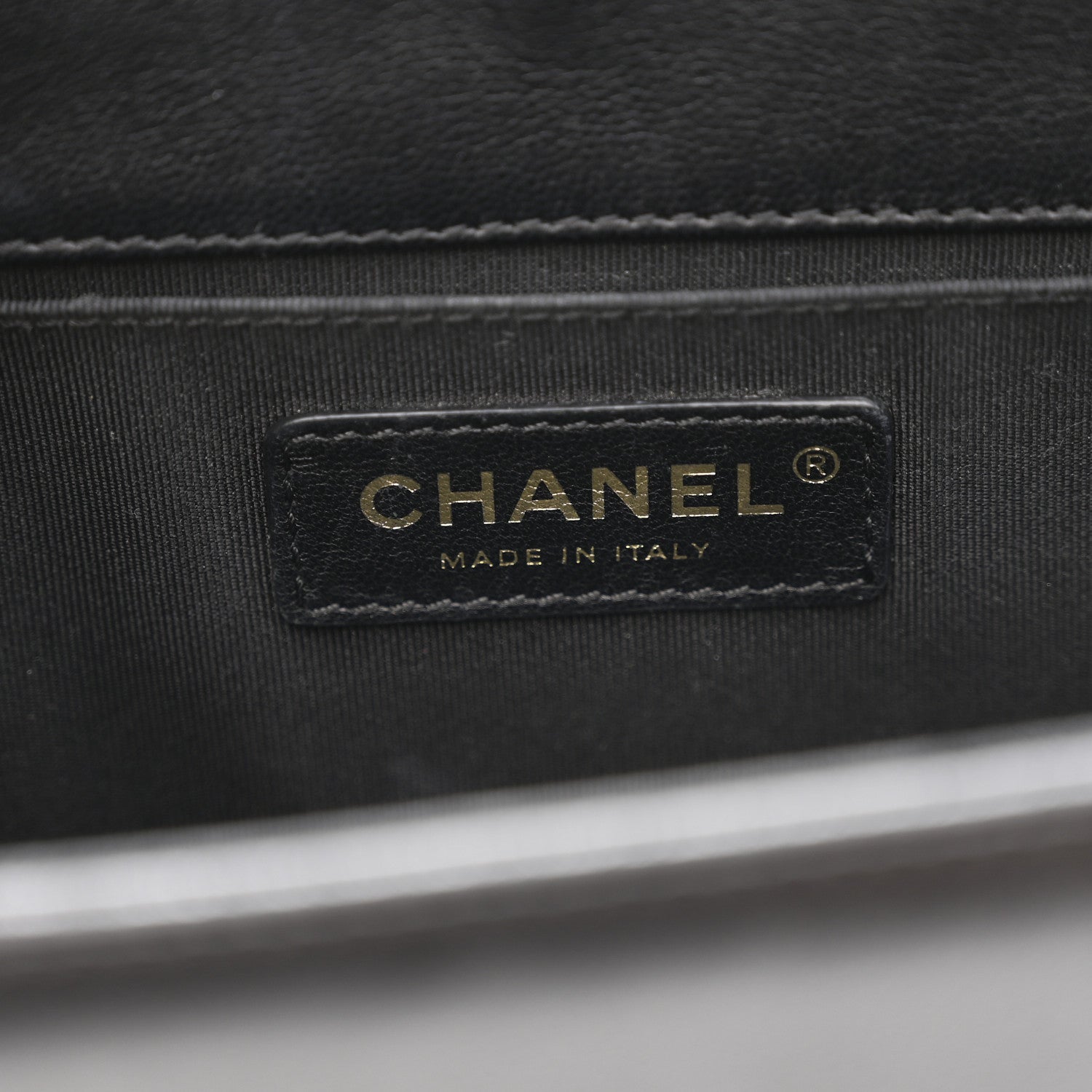 Chanel Lambskin Quilted Medium Boy Flap Black