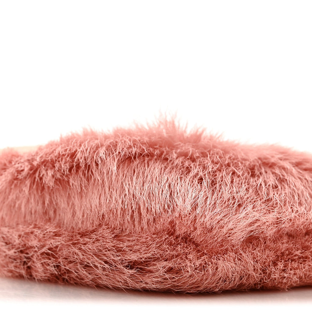 Chanel Rabbit Fur N°5 Pochette Pink Orange