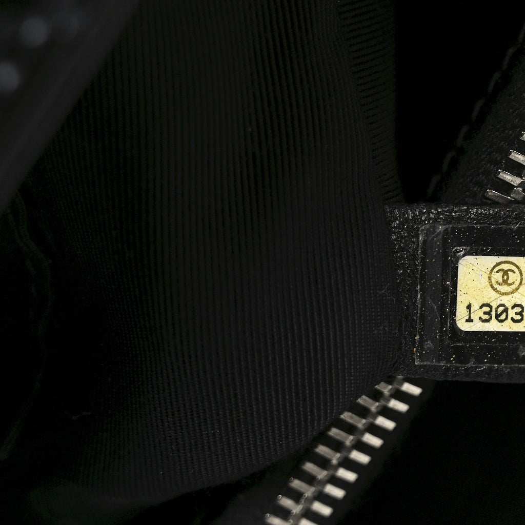 Chanel Patent Quilted Grand Shopping Tote GST Black