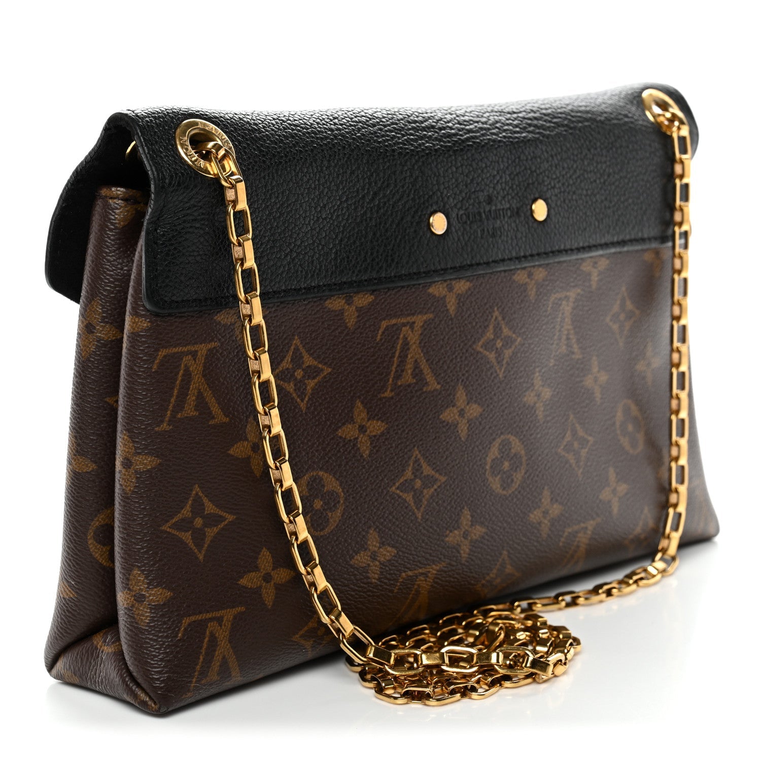 Louis Vuitton Monogram Pallas Chain Black