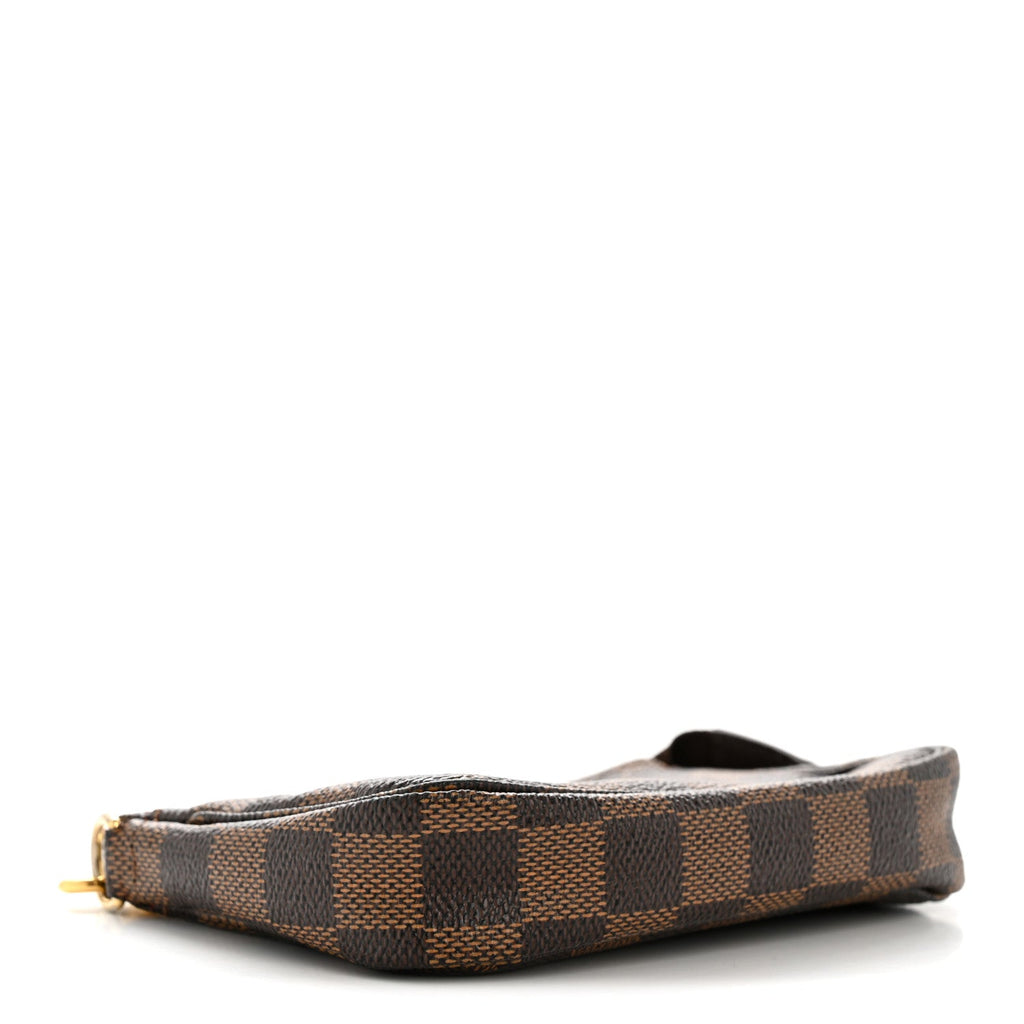 Louis Vuitton Damier Ebene Complice Trunks and Bags Mini Pochette Accessories Red