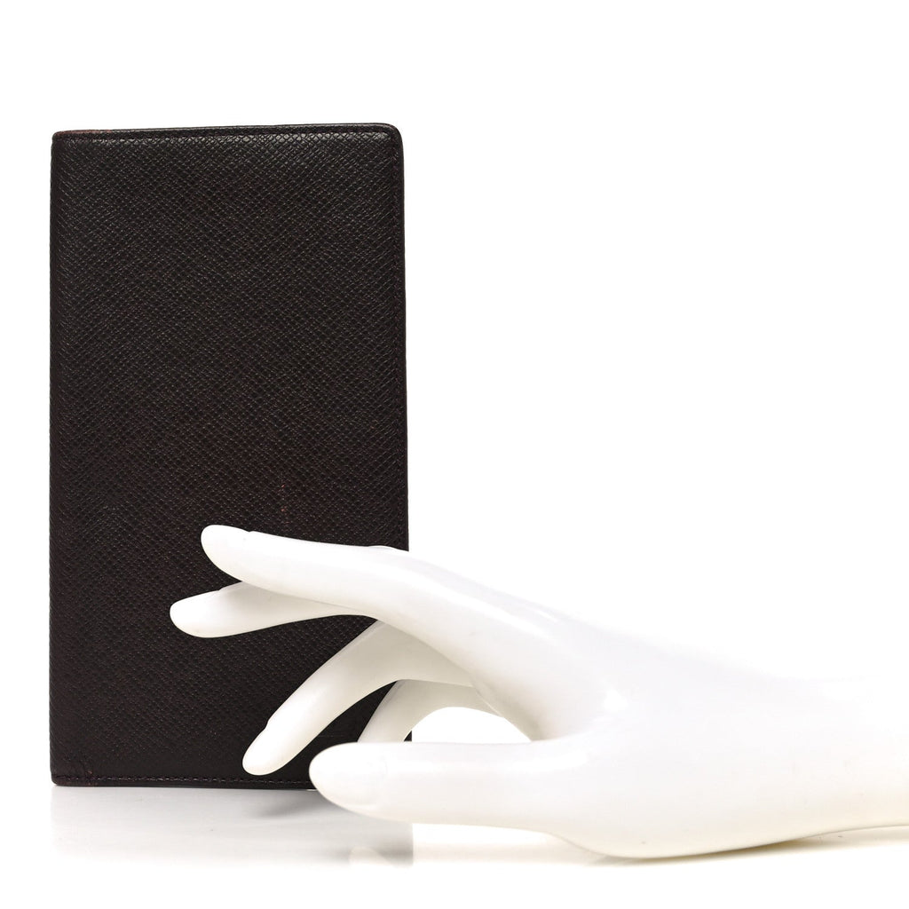 Louis Vuitton Taiga Porte Valeurs Organizer Wallet Acajou