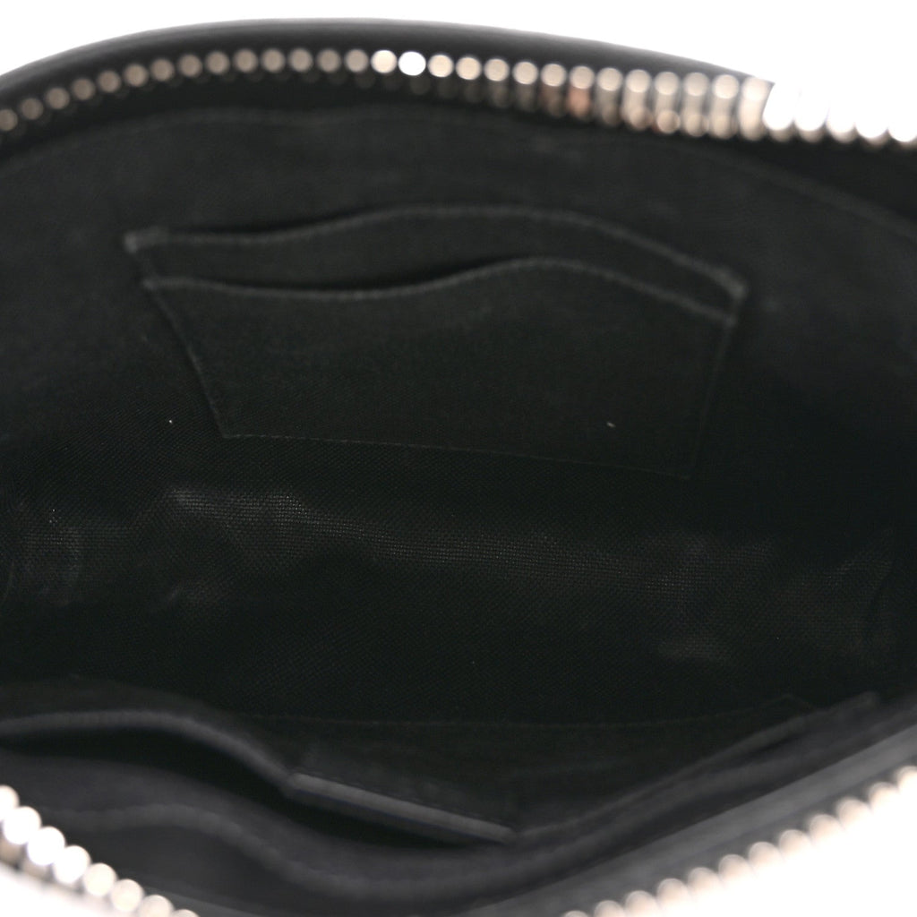 Gucci GG Supreme Monogram Web Small Flat Messenger Bag Black Grey