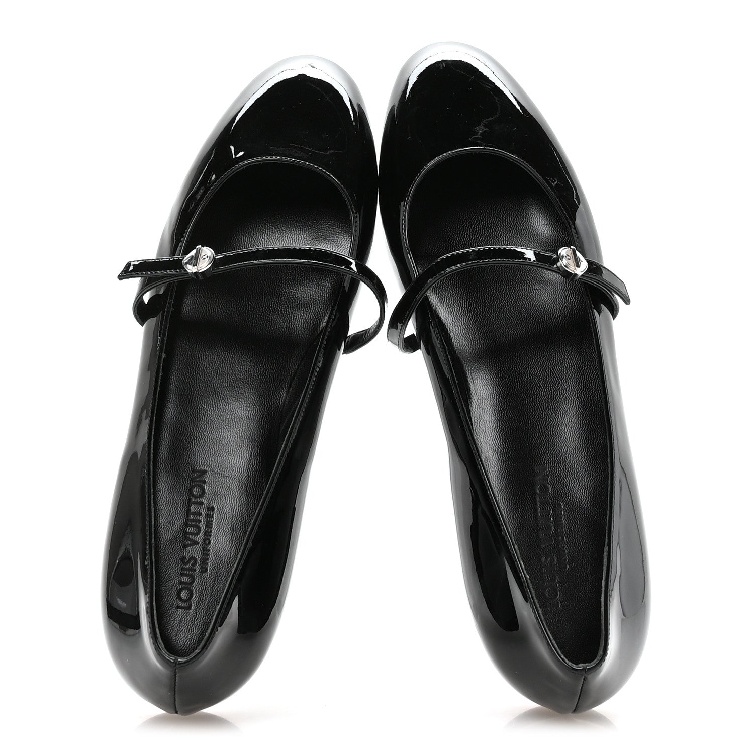 Louis Vuitton Patent Uniformes Ballet Flats 39.5 Black