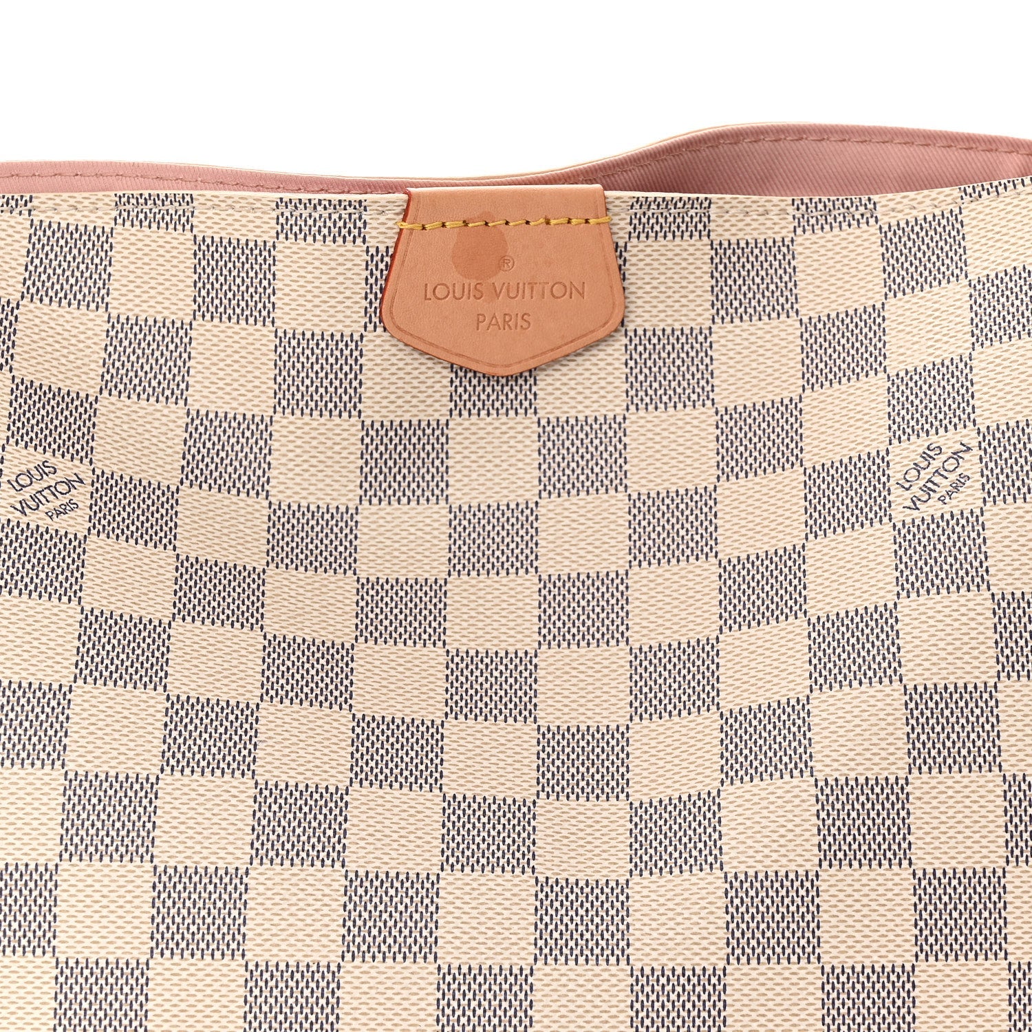 Louis Vuitton Damier Azur Graceful PM Rose Ballerine